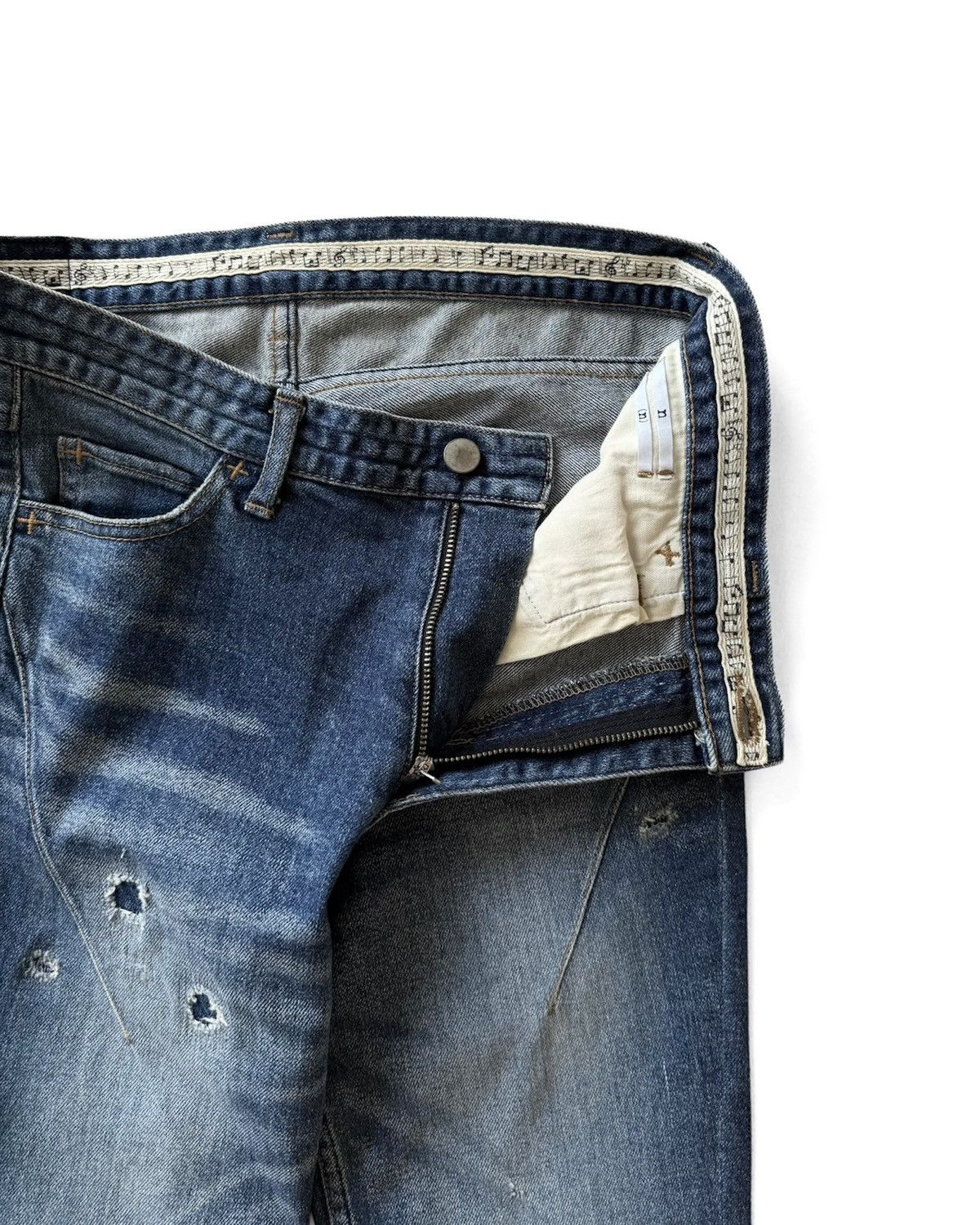Number (N)ine NUMBER (N)INE GRUNGE SNINNY DENIM PANTS Size US 31 - 5 Thumbnail
