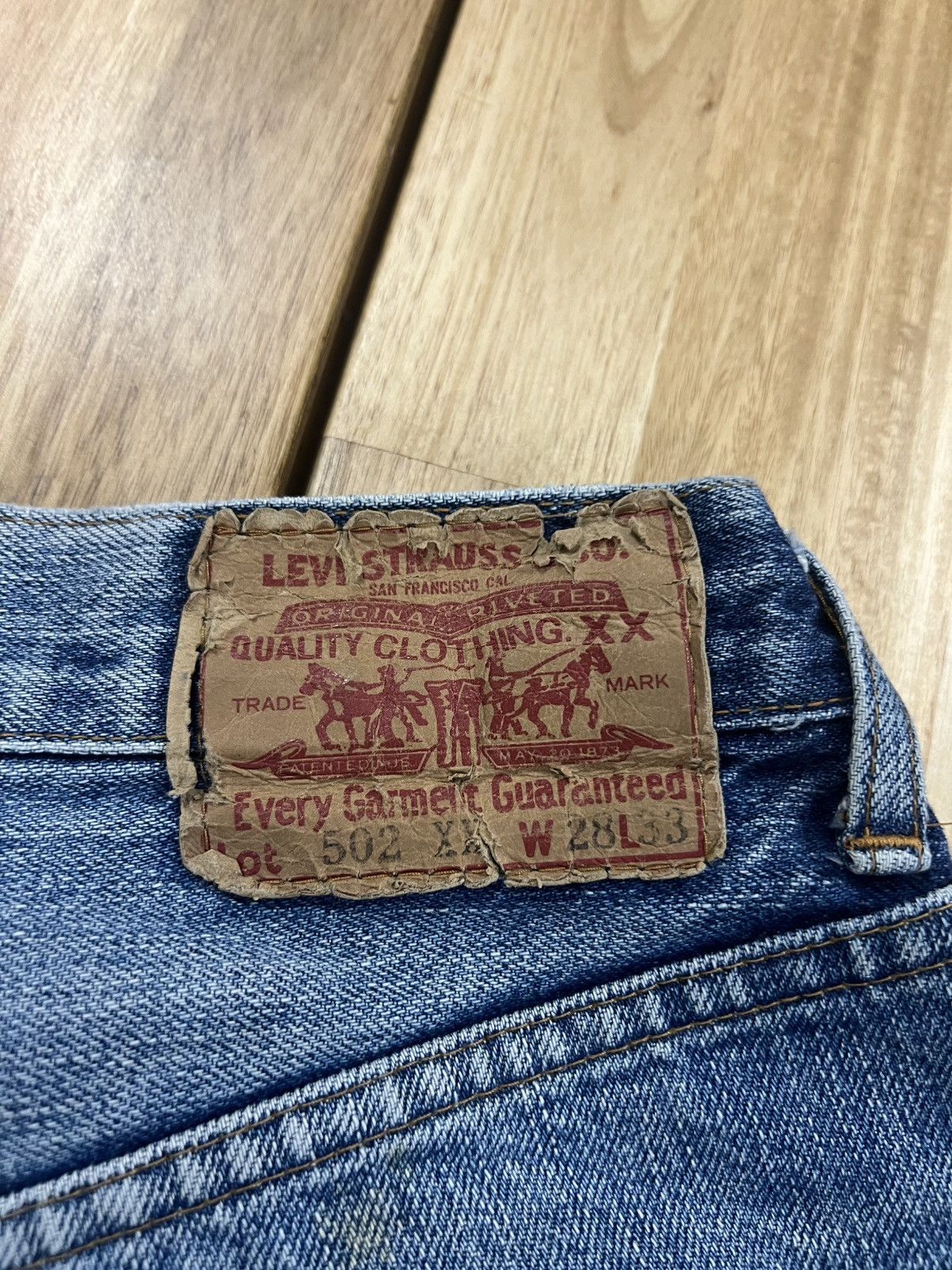 Levi's Vintage 90’s Levis 502XX Big E Jeans Denim Size US 28 / EU 44 - 16 Thumbnail