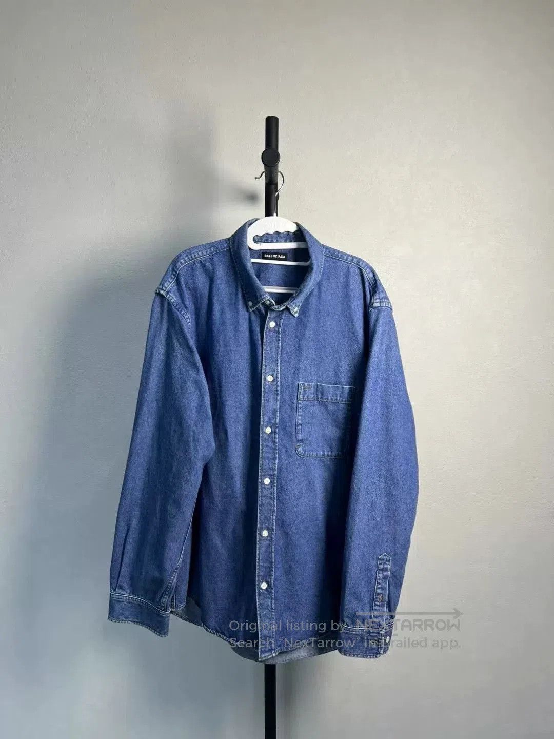 Balenciaga Balenciaga Back Logo Denim Jacket. Size US M / EU 48-50 / 2 - 1 Thumbnail