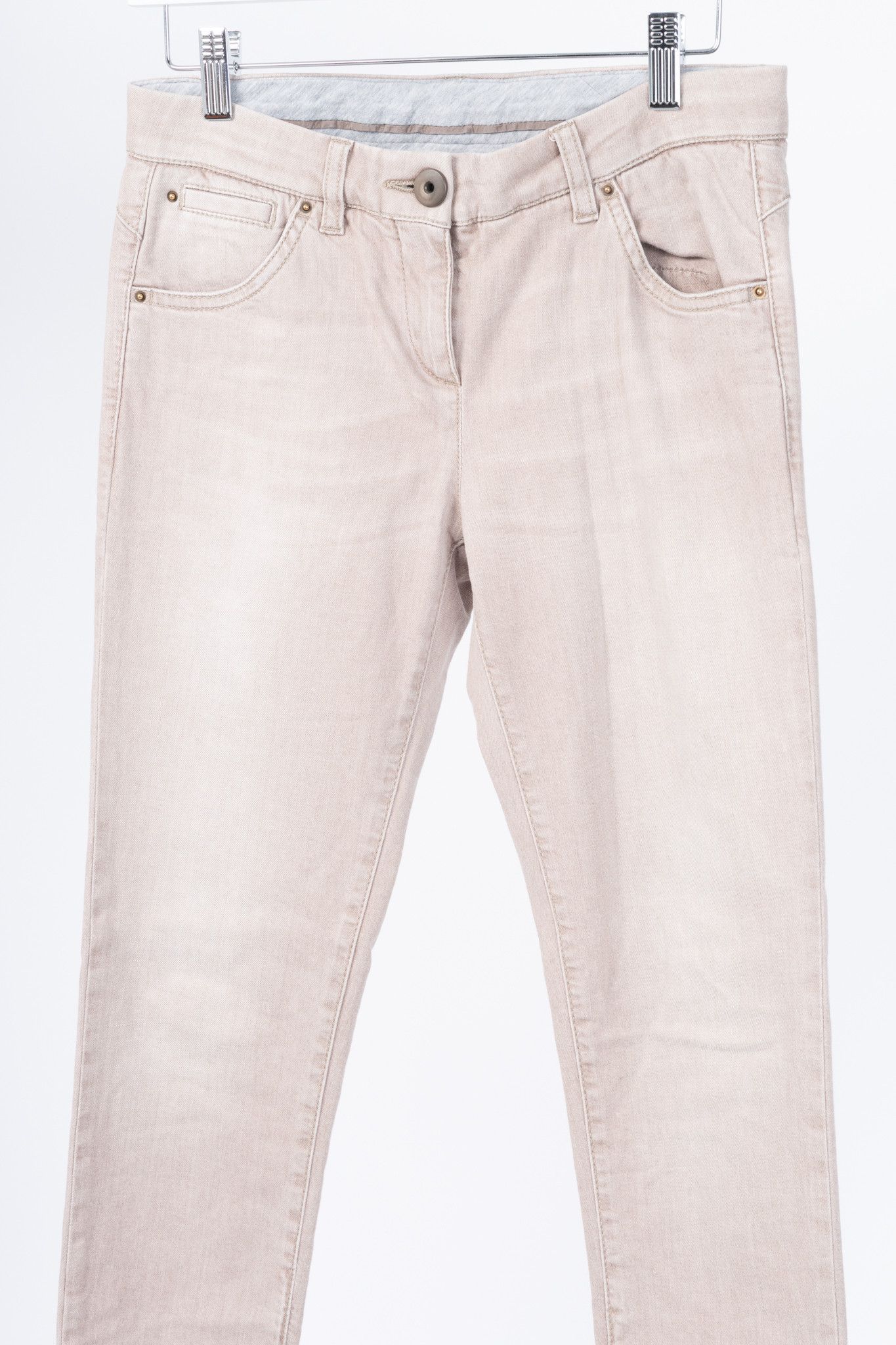 Brunello Cucinelli Brunello Cucinelli Washed Stretch-Denim Skinny Jeans Size 27" / US 4 / IT 40 - 3 Thumbnail