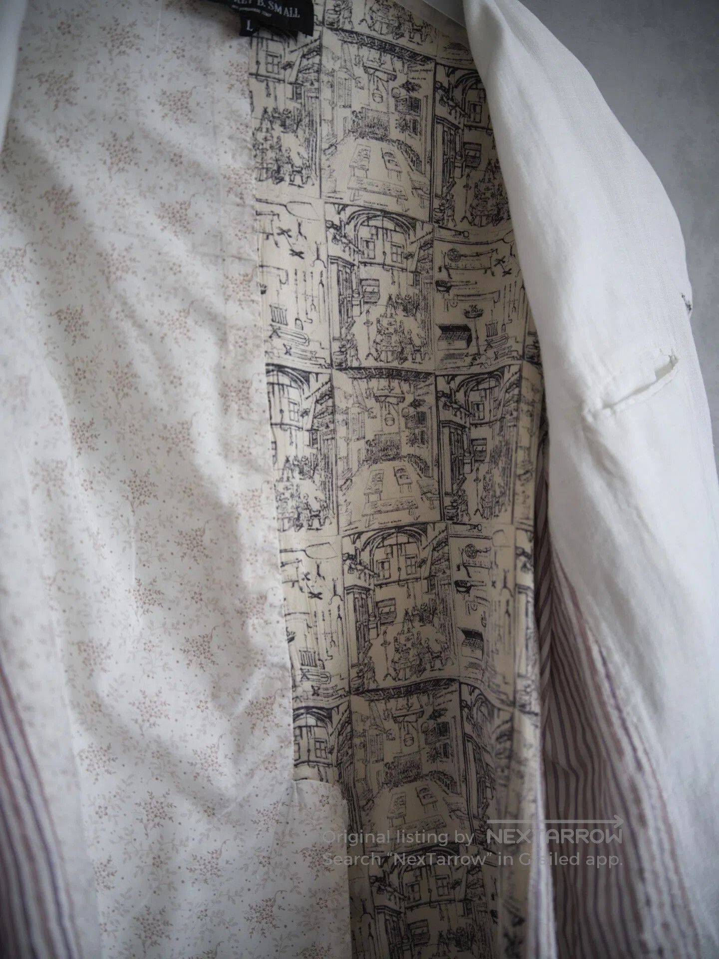Geoffrey B. Small Geoffrey B. Small Antique Button Linen Suit. Size US L / EU 52-54 / 3 - 7 Thumbnail