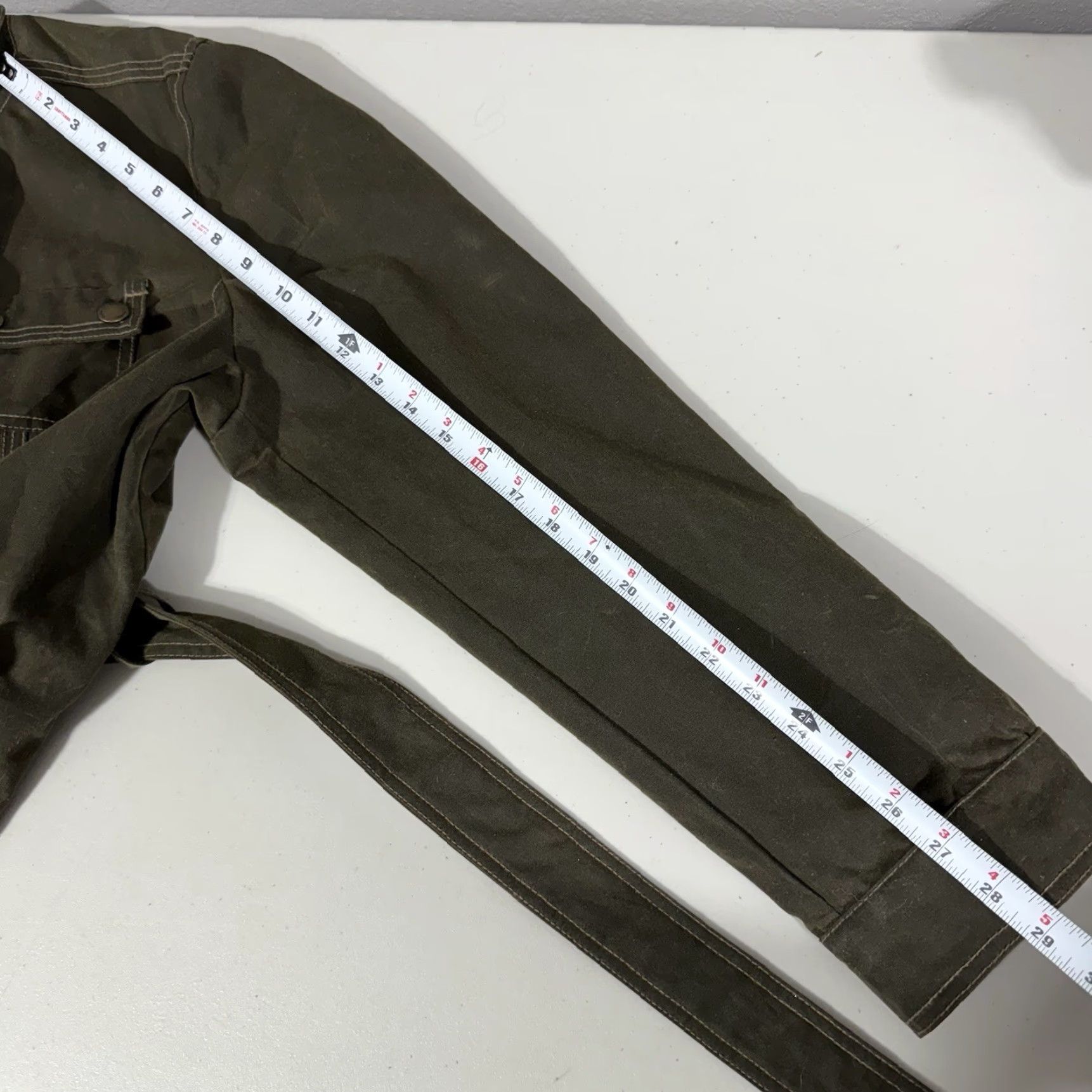 Boden Boden Brown Wax Cotton Jacket Belted Zip & Snap Close Chore Coat Women Sz 18 Size XXL / US 16-18 / IT 52-54 - 3 Thumbnail