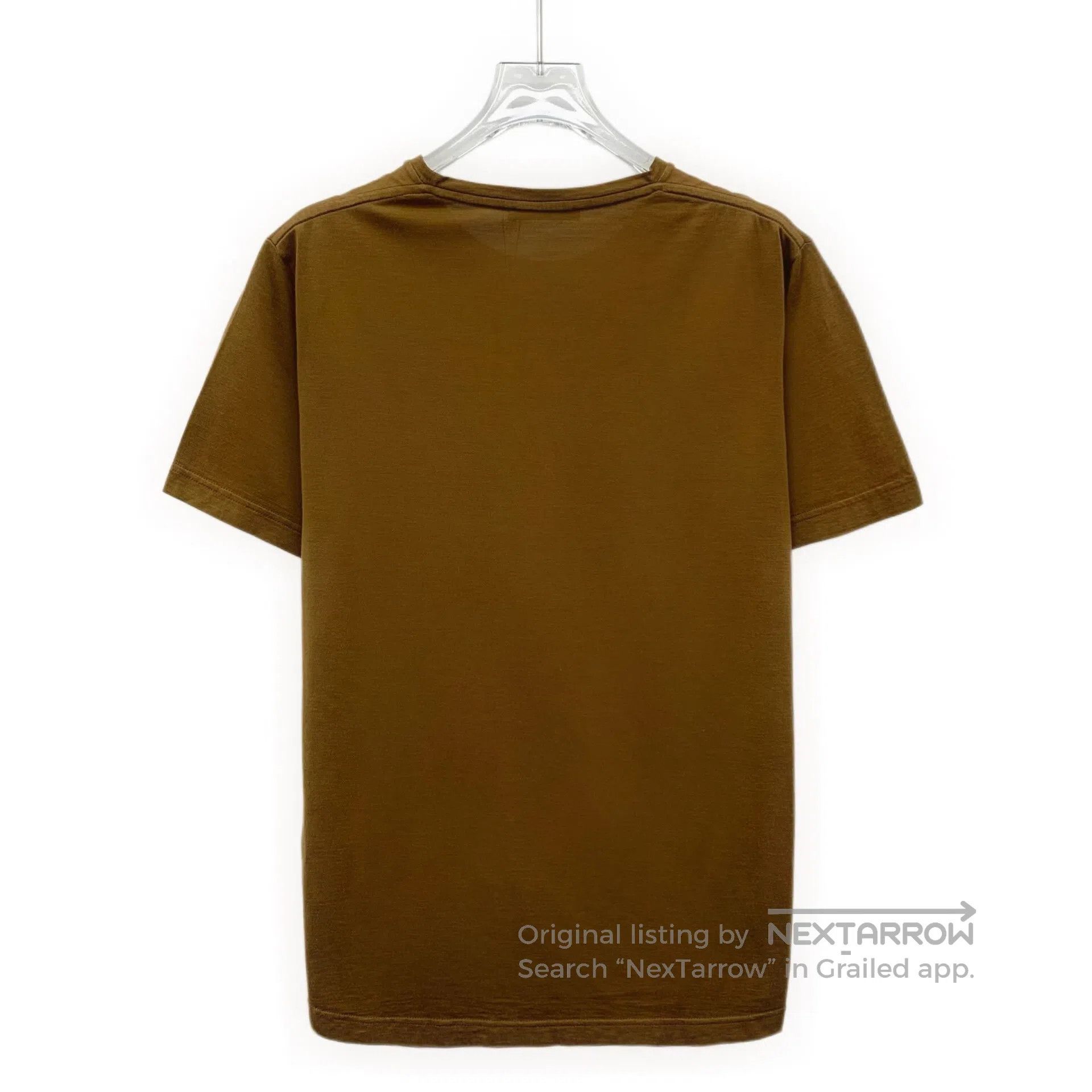 Loro Piana Loro Piana Dark Brown Mulberry Silk Crew Neck Short-Sleeve Size US M / EU 48-50 / 2 - 2 Thumbnail
