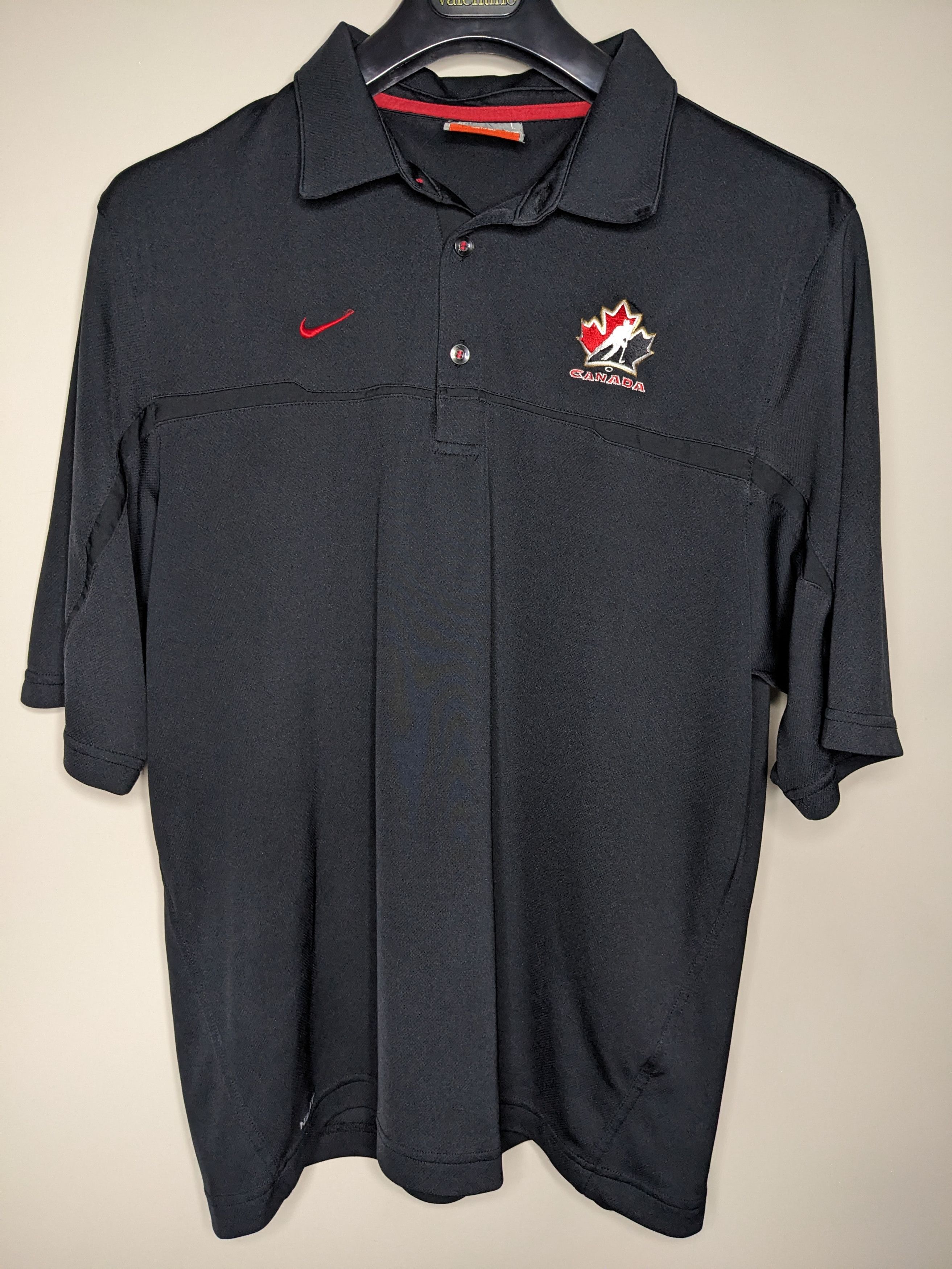 Nike Nike Team Canada Hockey Polo Shirt Large Dri-FIT Olympics Size US L / EU 52-54 / 3 - 1 Thumbnail