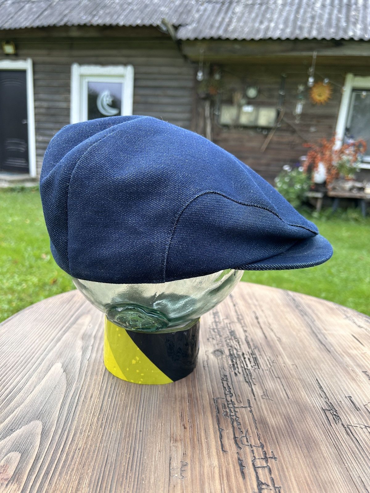 Nudie Jeans Vintage Nudie Jeans Newsboy Denim Flat Cap Hat Size ONE SIZE - 4 Thumbnail