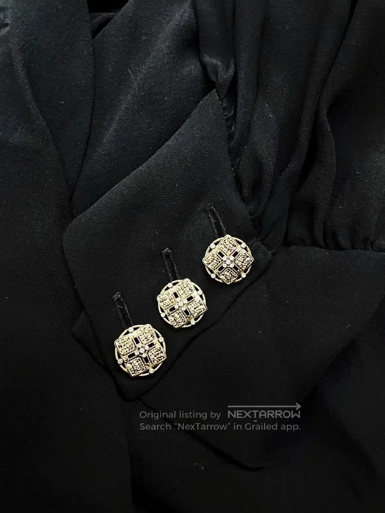 Chanel Chanel 22A black transparent mulberry silk long-sleeved sh Size XS / US 0-2 / IT 36-38 - 3 Thumbnail