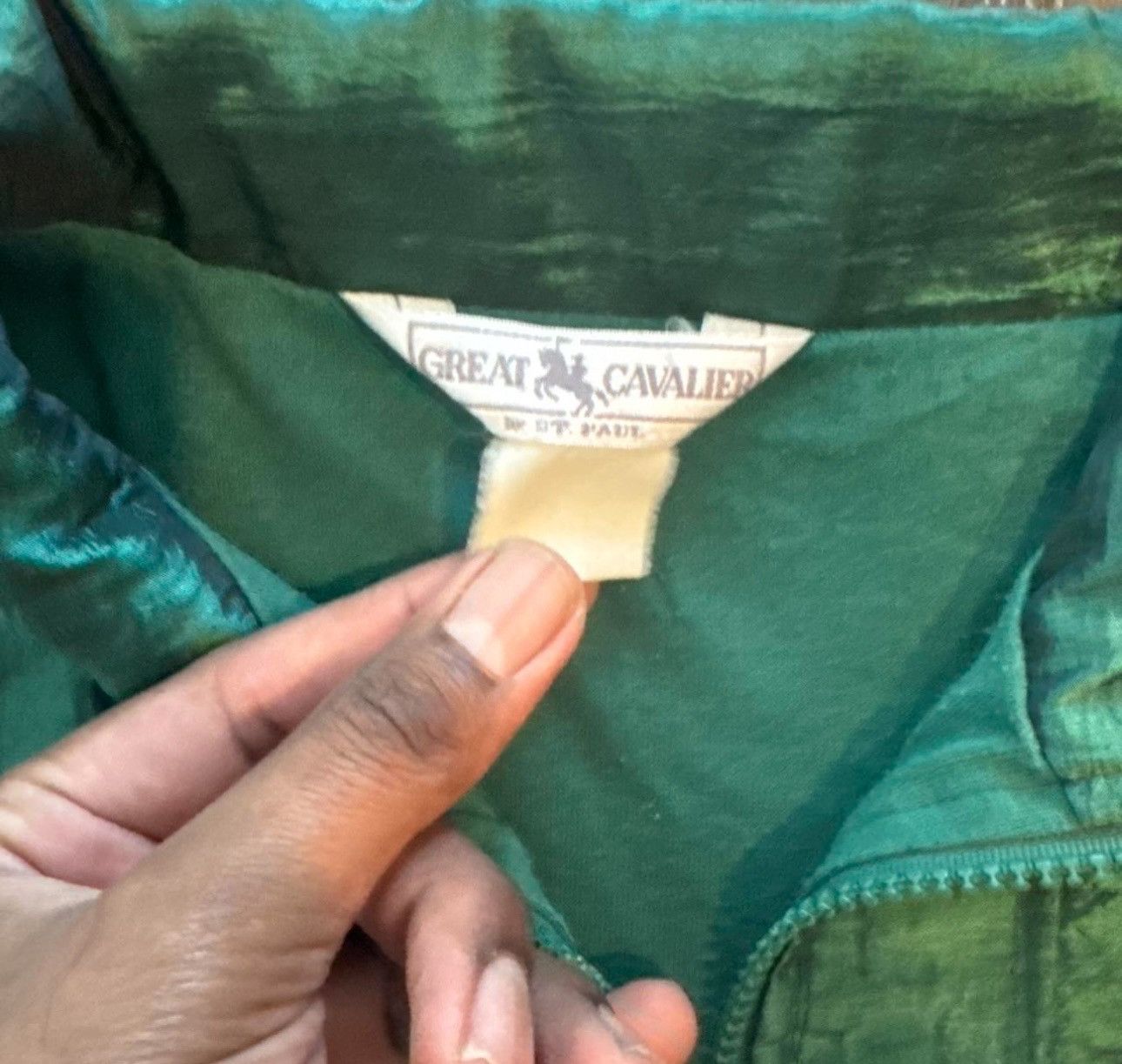 Vintage Vintage Green/Purple Zip Up Size US L / EU 52-54 / 3 - 3 Thumbnail