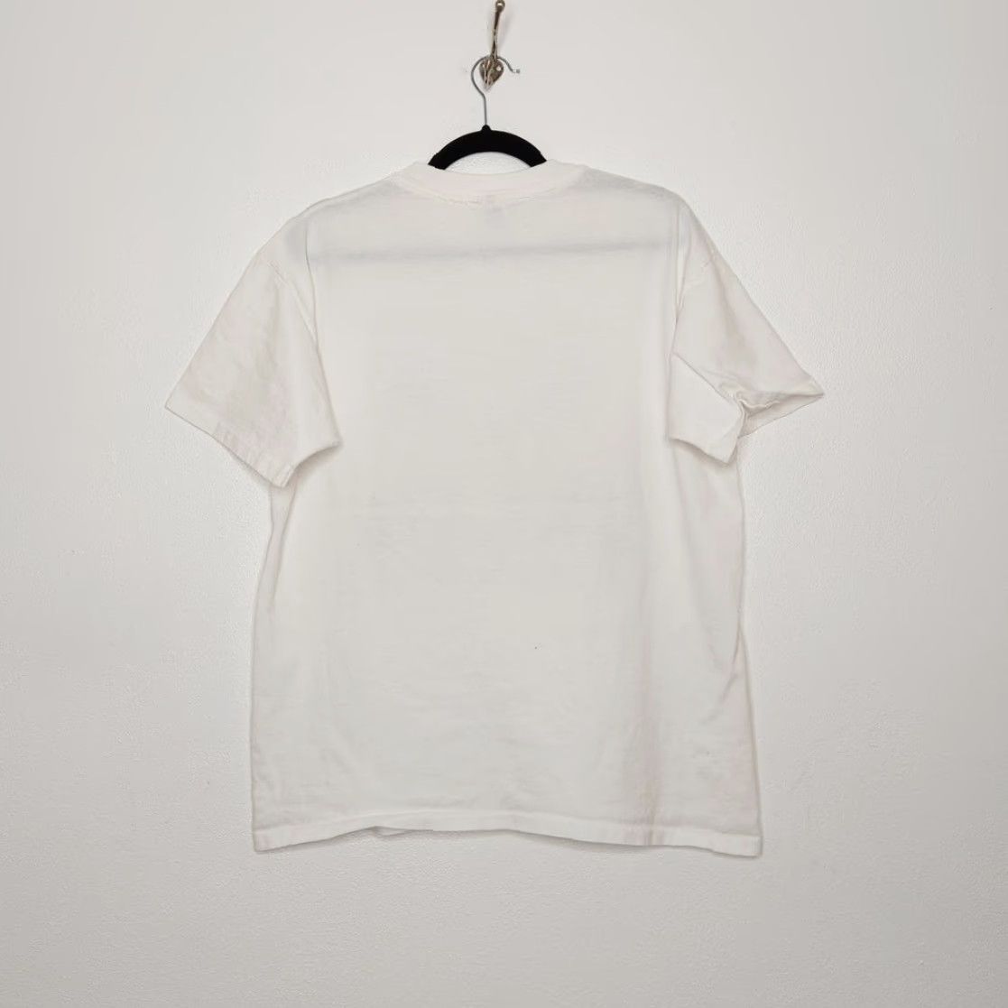 Anvil VINTAGE Anvil Shirt Barn Teacher Music Anvil Large White Nature Art EI EI O Farm Animals Shirt Mens L White Size US L / EU 52-54 / 3 - 6 Thumbnail