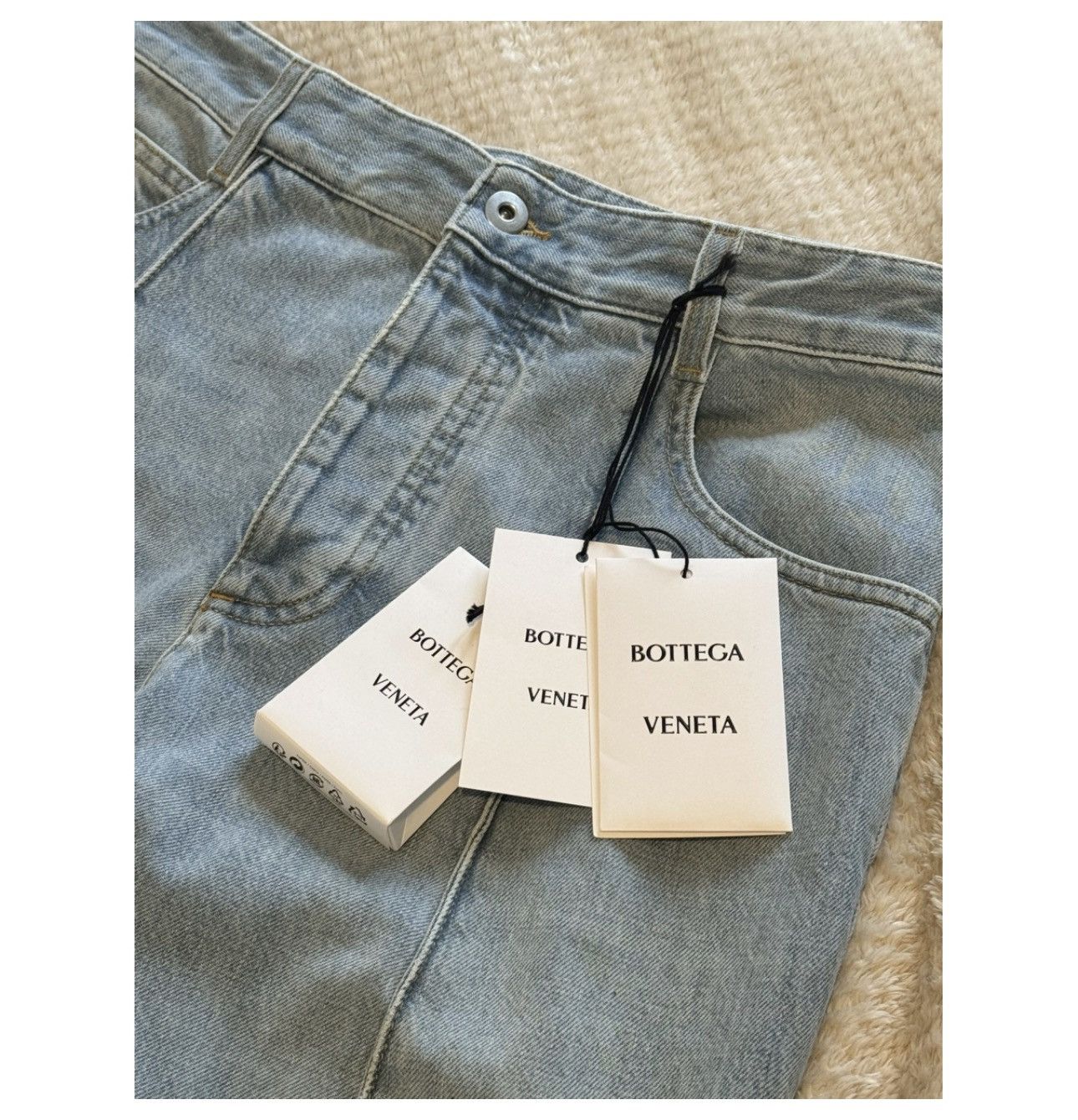 Bottega Veneta Curved light wash blue denim pants Size US 29 - 5 Thumbnail