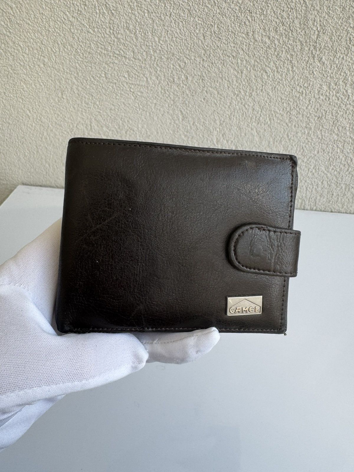 Camel Camel Black Leather Wallet Bifold Size ONE SIZE - 1 Thumbnail
