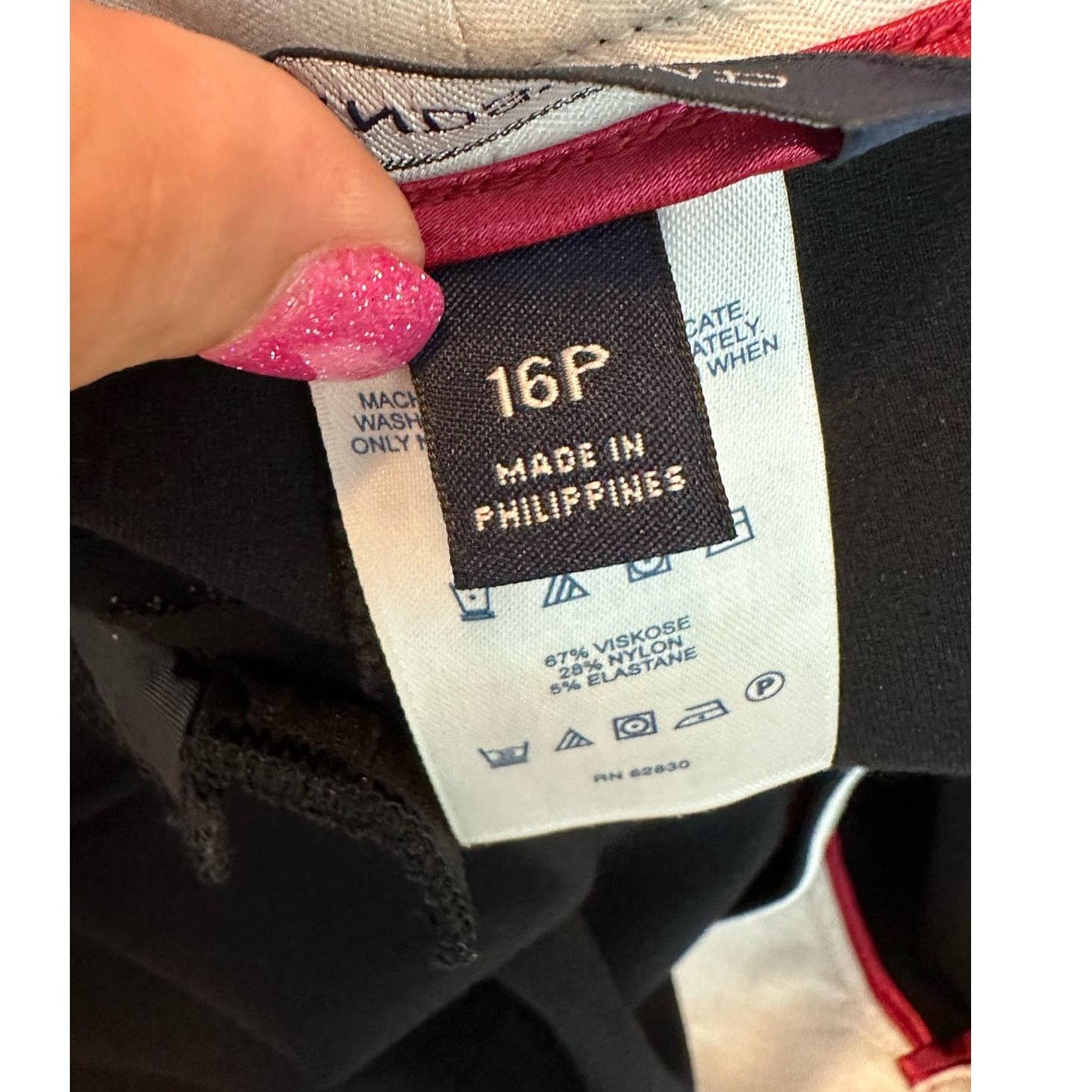 Lands' End Land's End black cropped pants size 16P Size 38" / US 16 / IT 52 - 4 Thumbnail