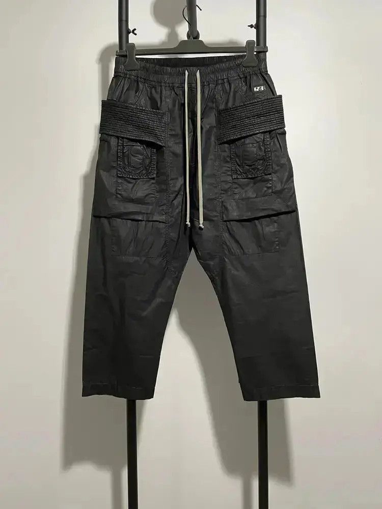 Rick Owens Sz M Rick Owens Drkshdw Waxed Cropped Sweatpants-2507 Size US 32 / EU 48 - 6 Thumbnail