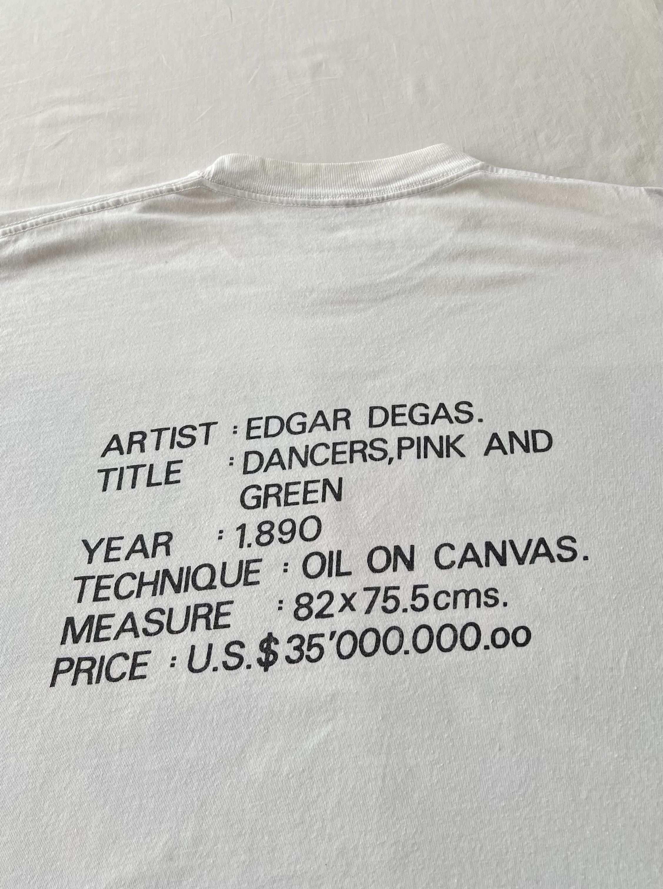 Arts & Science Vintage 90s Edgar Degas Dancers, Pink and Green 1890 T-shirt Size US L / EU 52-54 / 3 - 15 Thumbnail