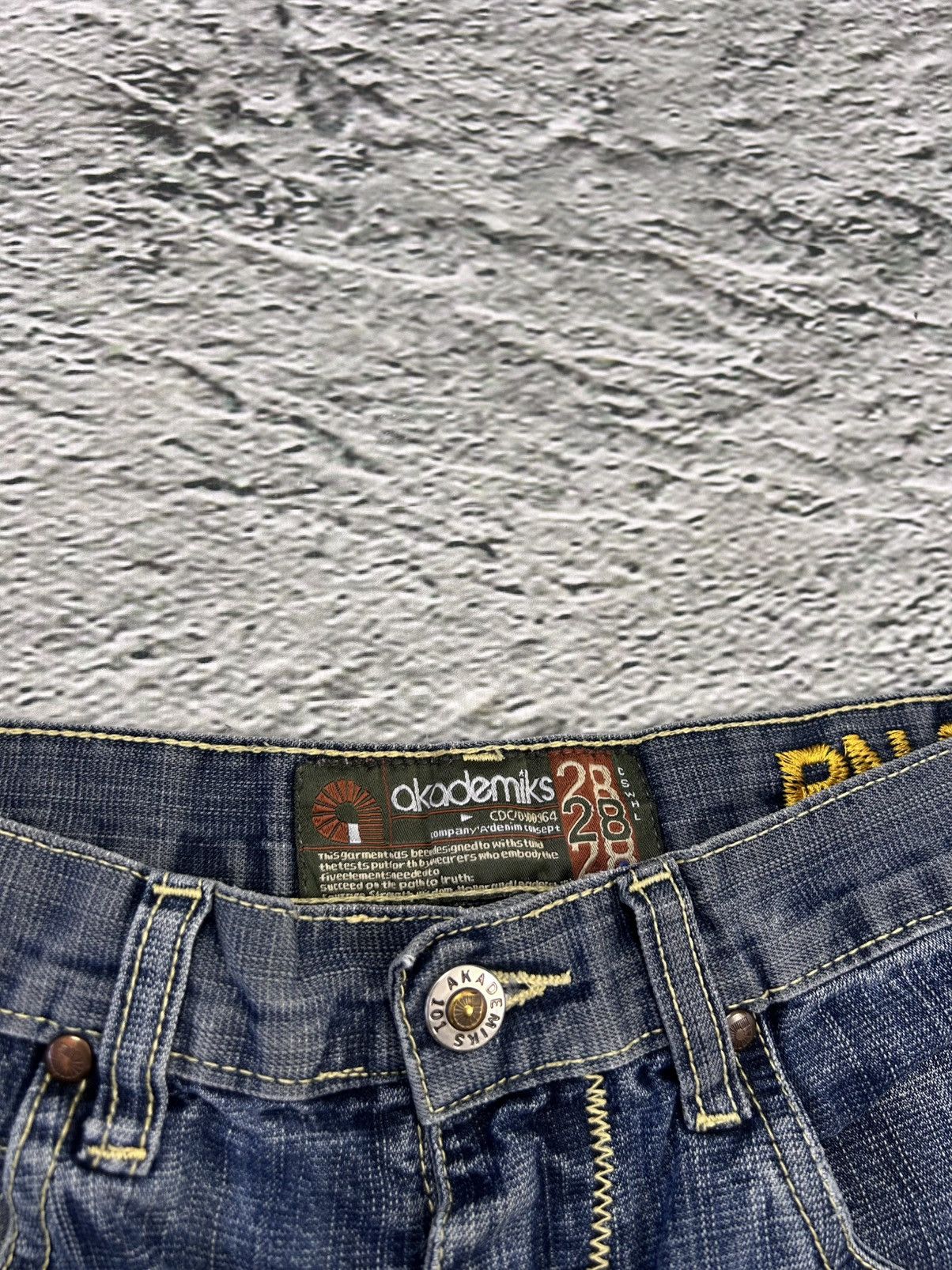 Akademiks × Vintage Akademiks Jeans vintage crazy embroidery Y2K blue Size US 28 / EU 44 - 4 Thumbnail