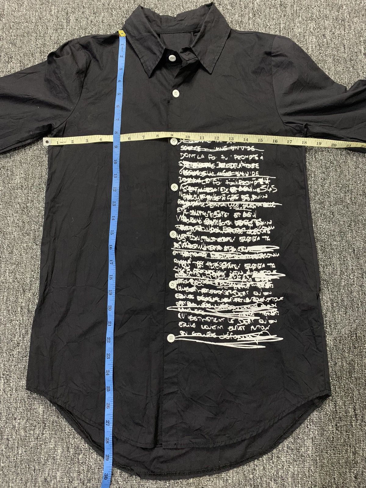 14th Addiction Chou Chou Japanese Poem Black Shirt IsseyStyle Size US M / EU 48-50 / 2 - 7 Thumbnail