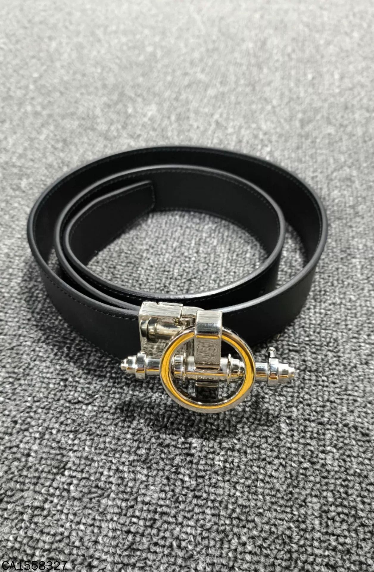 Givenchy GIVENCHY black belt silver buckle Size ONE SIZE - 2 Thumbnail