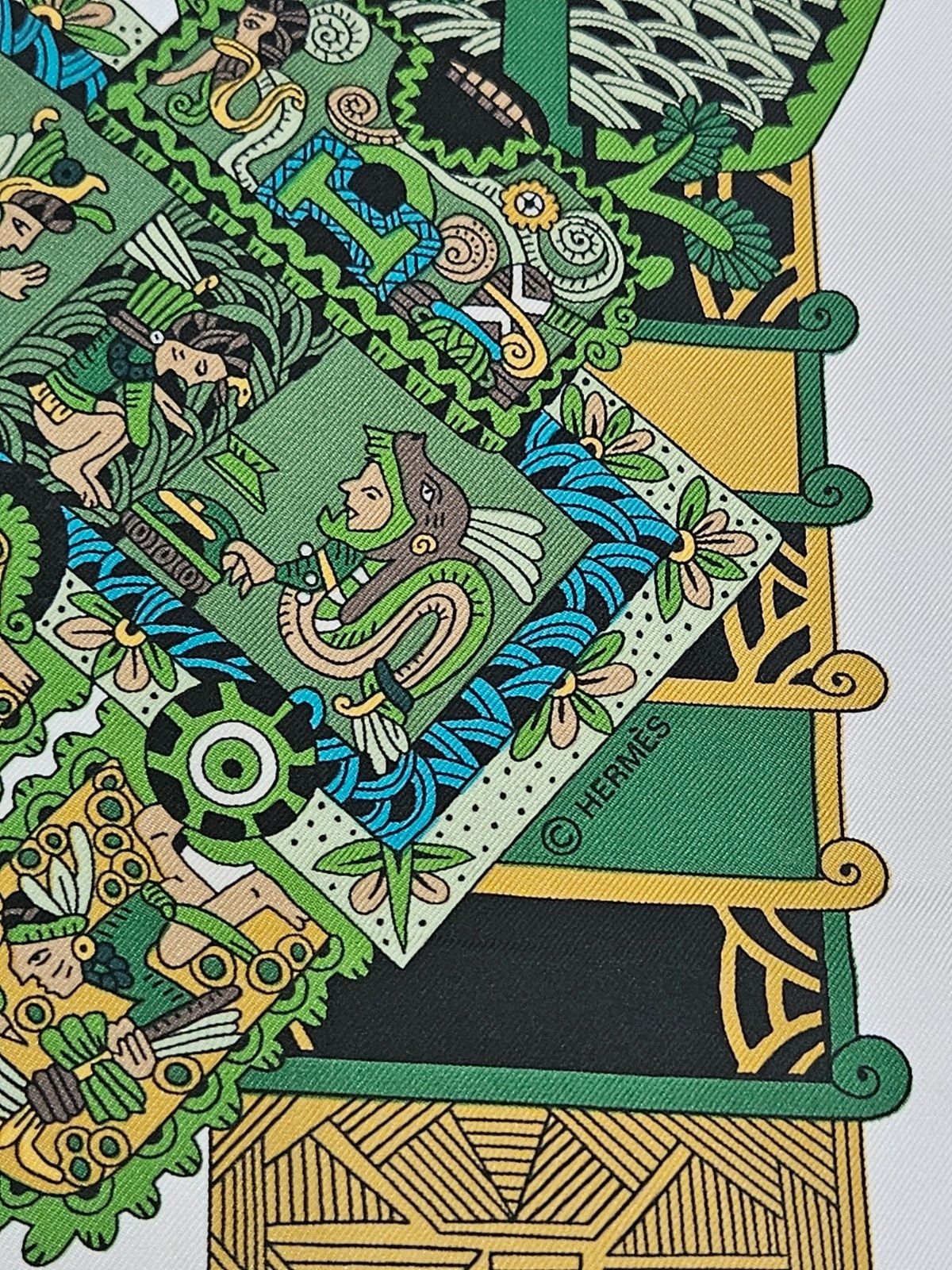 Hermes Hermes Astres et Soleils by Annie Faivre Silk Scarf Size ONE SIZE - 5 Thumbnail