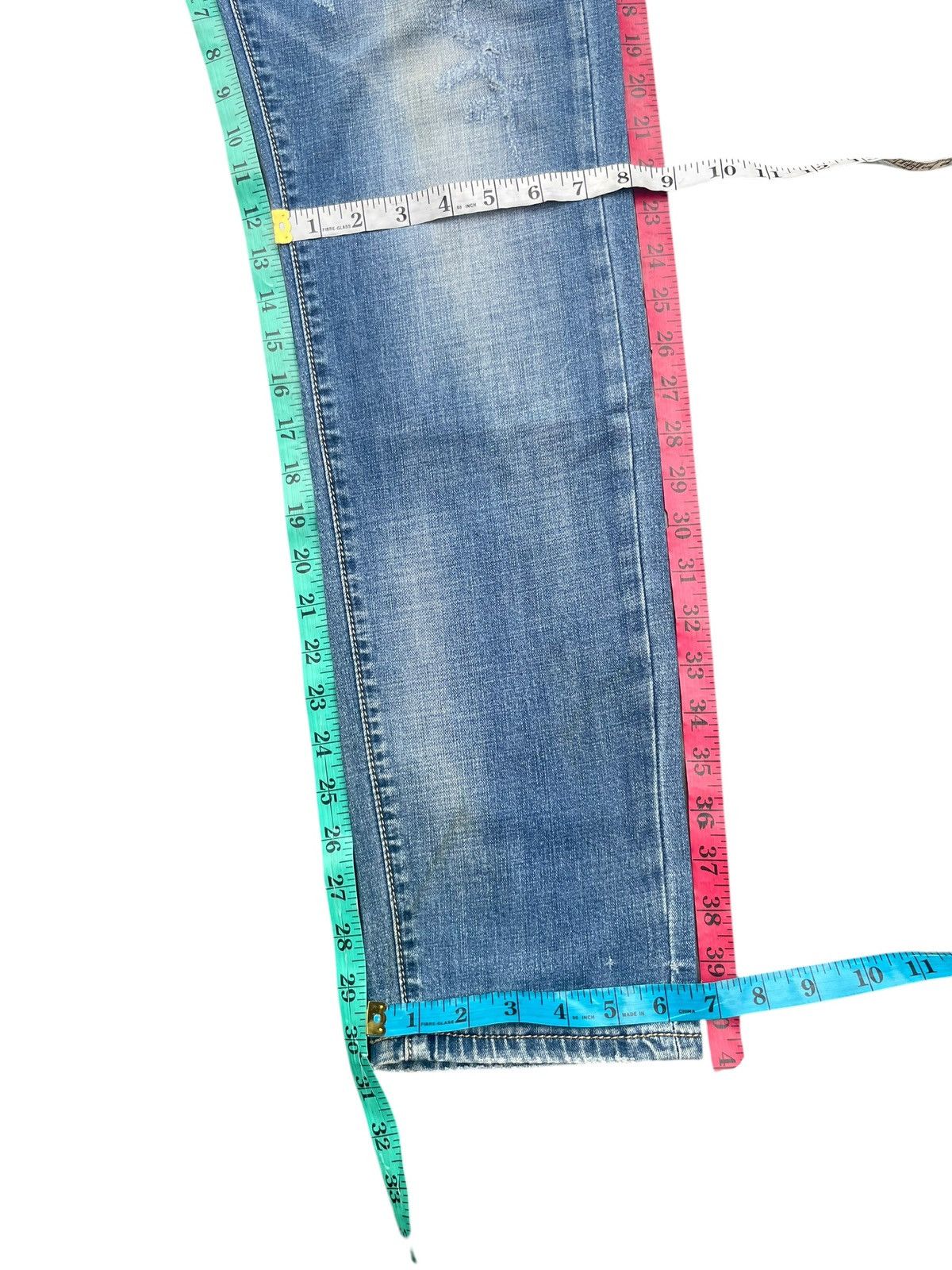Philipp Plein Philipp Plein Faded Distressed Jeans Size US 33 - 14 Thumbnail