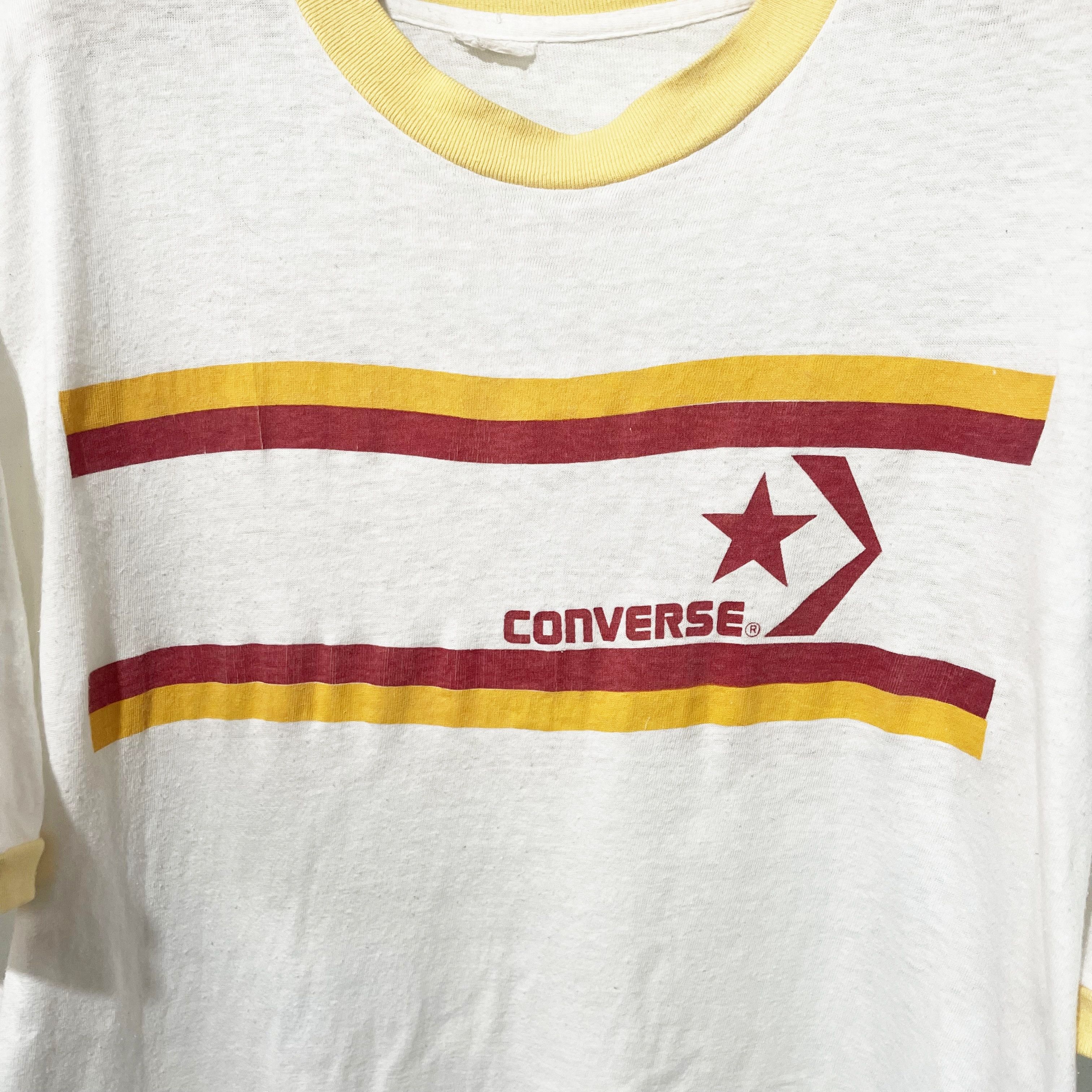 Converse Vintage 80s Converse One Star Ringer Tee Size US L / EU 52-54 / 3 - 2 Thumbnail