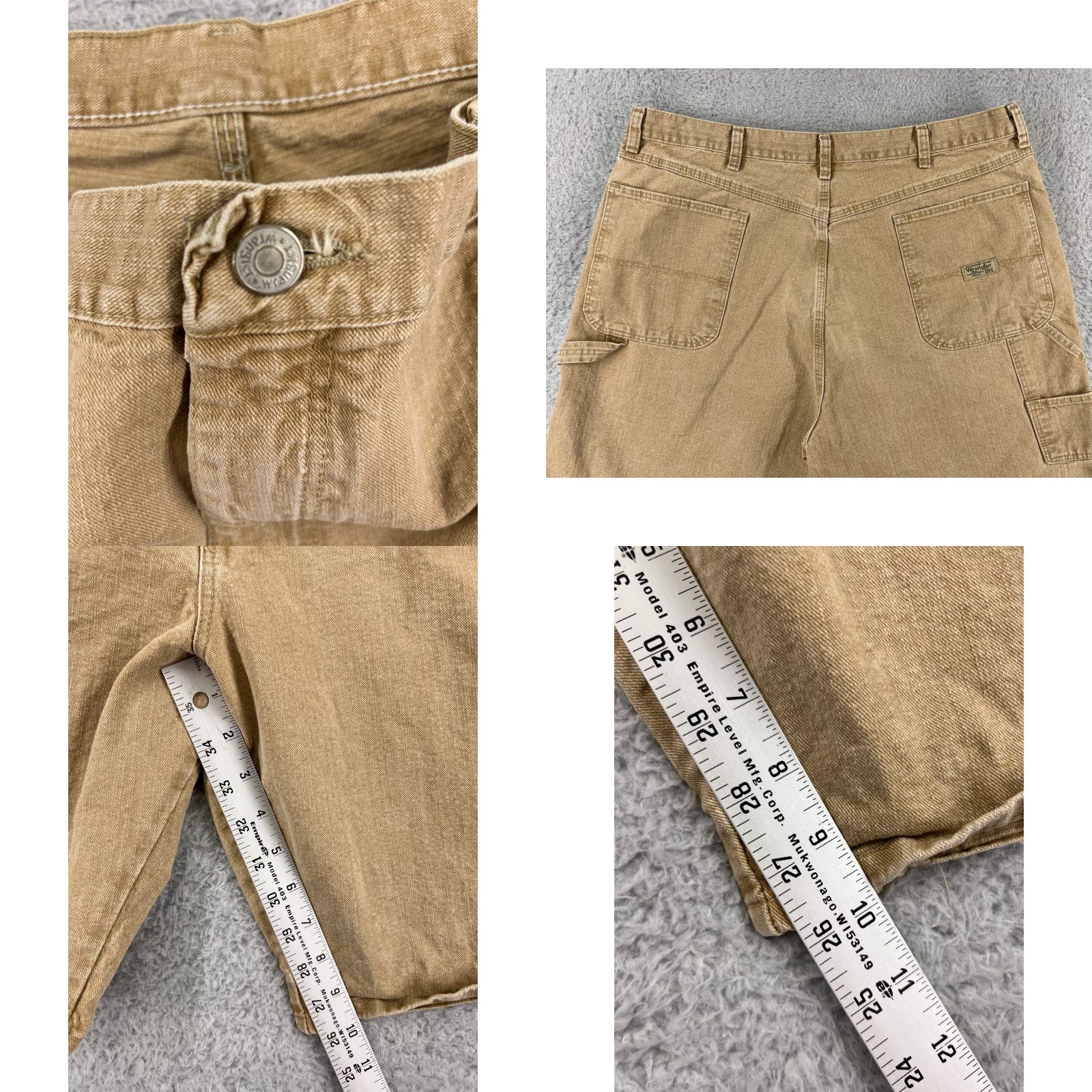 Wrangler Wrangler Shorts Mens 38 Beige Cotton Blend Pocket Cargo Pocket Chino Casual Outdoor 90s Theme Vintage No Size US 38 / EU 54 - 8 Thumbnail