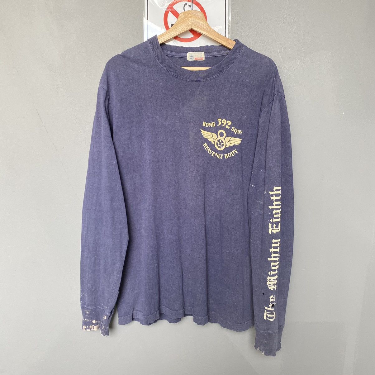 Buzz Rickson's Thrashed Faded Vintage Y2K Buzz Rickson ERD GRUNGE L/S TEE Size US L / EU 52-54 / 3 - 3 Thumbnail