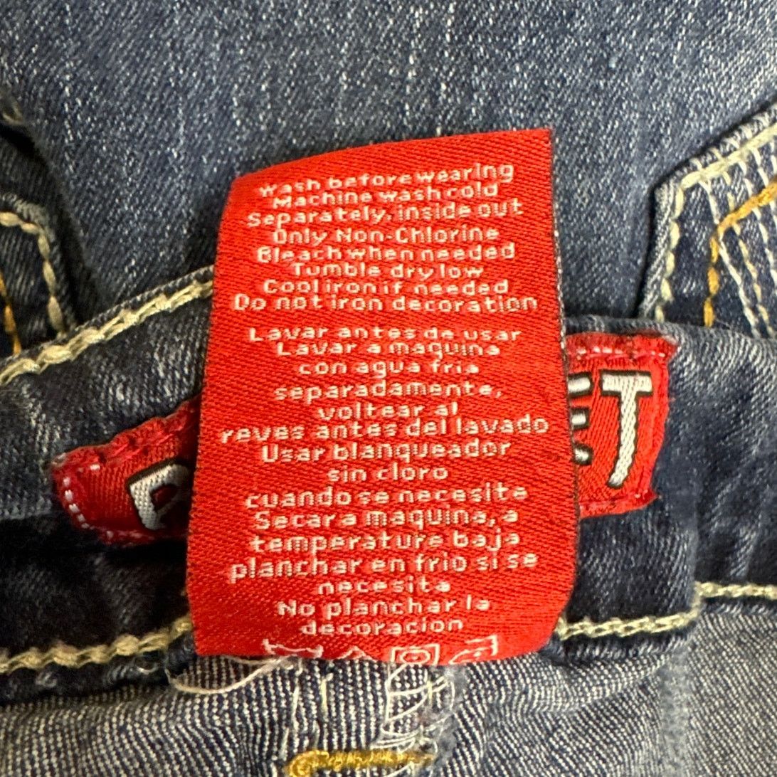 Other Red Rivet Straight Leg Jeans 18 W Rhinestone Button Pockets Size 40" / US 18 - 6 Thumbnail
