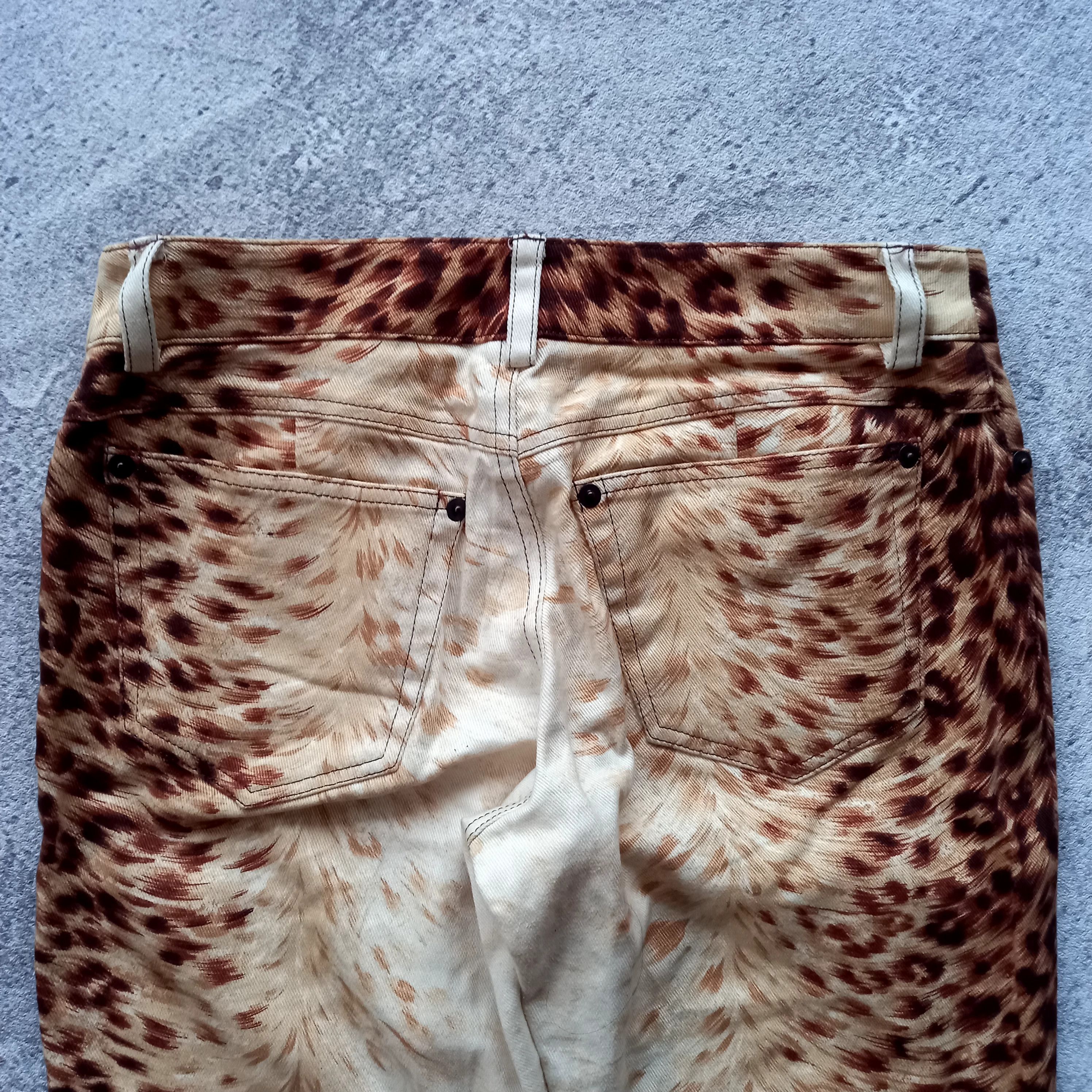 Japanese Brand 2000s Cecil McBee - Tiger Pattern Flared Pants Size 28" / US 6 / IT 42 - 10 Thumbnail