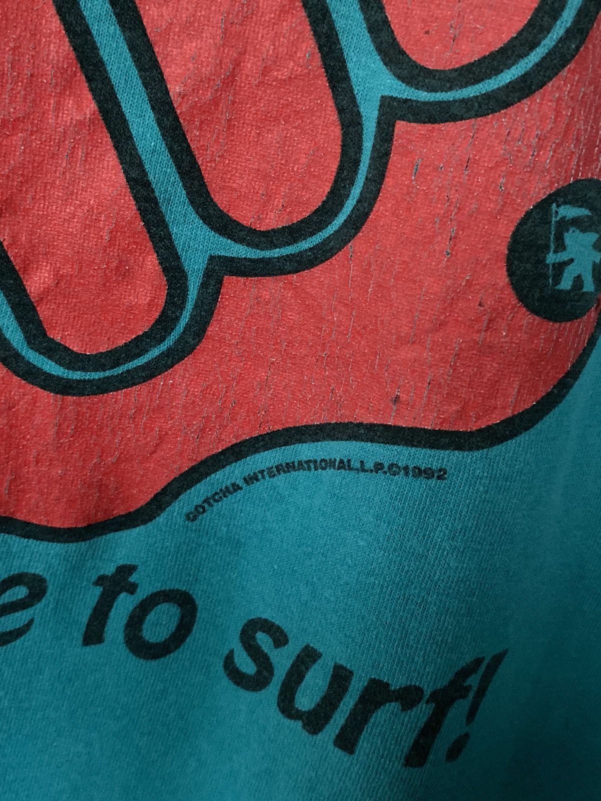 Vintage Vintage 1992 Gotcha Live To Surf 90s Surfing Tees Size US L / EU 52-54 / 3 - 13 Thumbnail