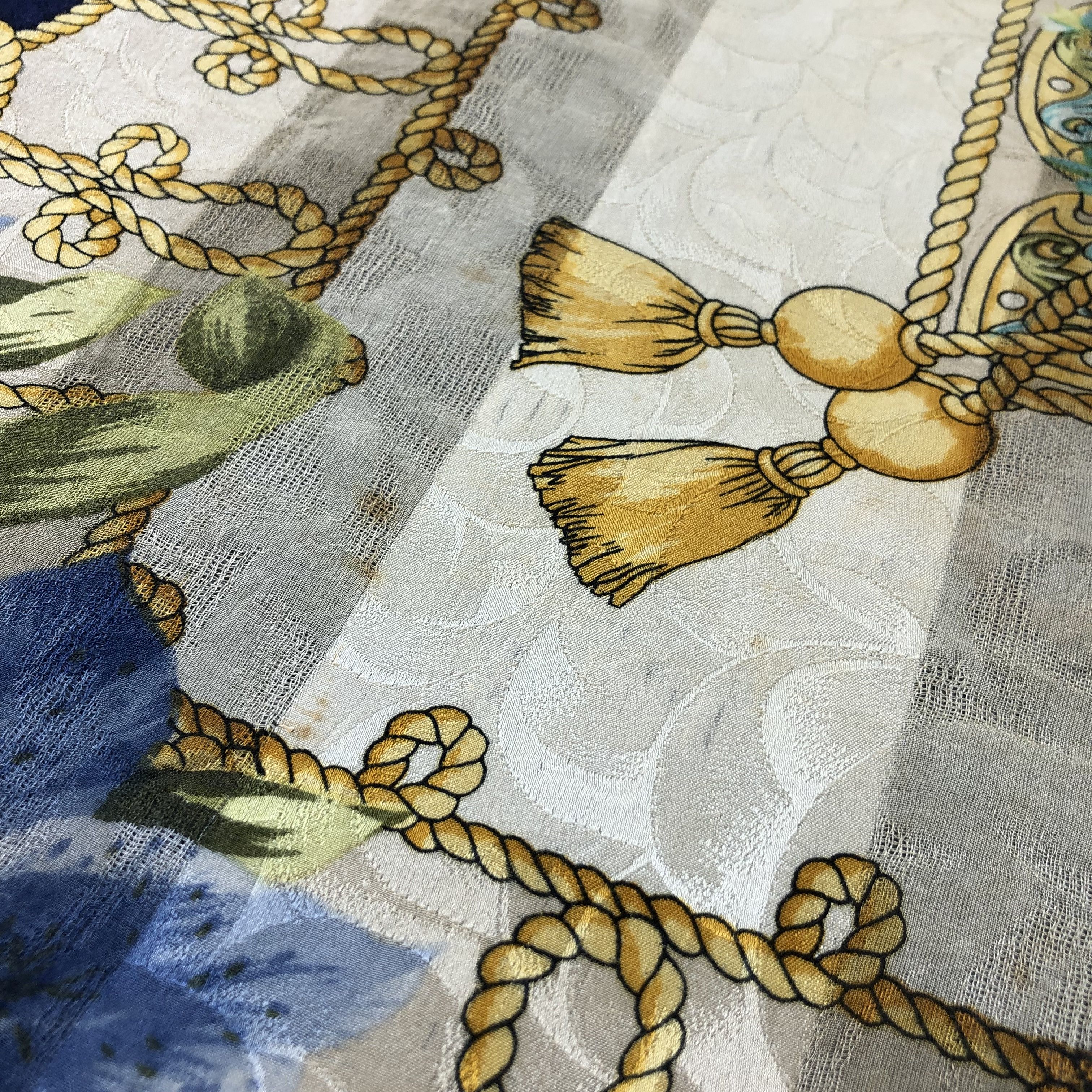 Japanese Brand Luxury Design Silk Scarf M866 Size ONE SIZE - 5 Thumbnail