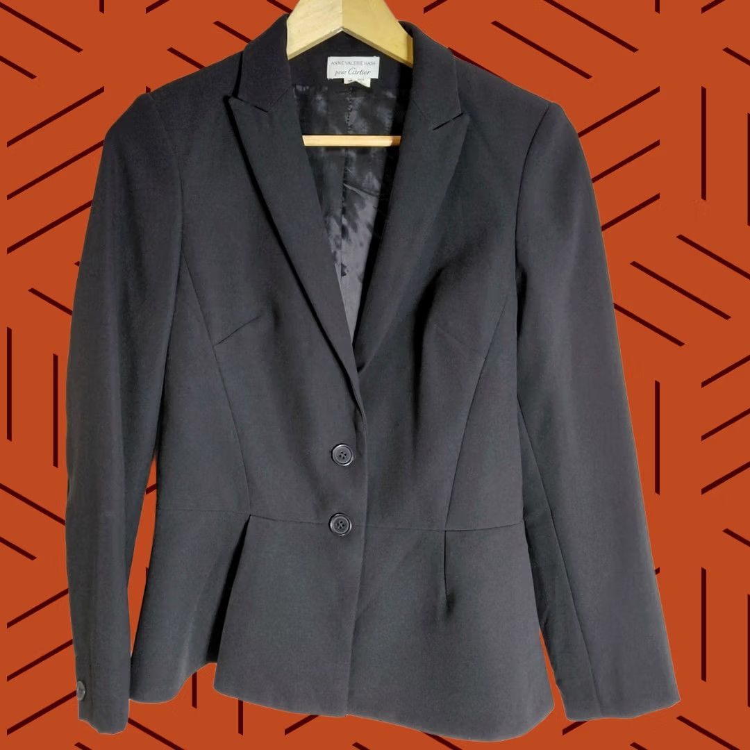 Cartier Anne Valerie Hash pour Cartier Blazer Black Solid Long Sleeve Size 38 Size XS / US 0-2 / IT 36-38 - 1 Thumbnail