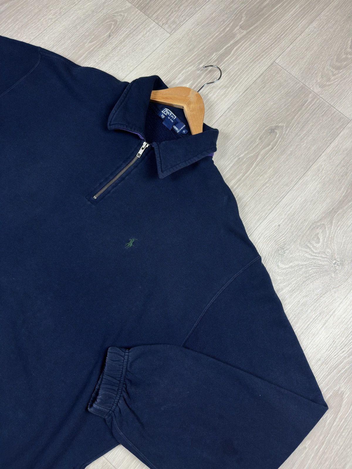 Polo Ralph Lauren Vintage Polo Ralph Lauren Collared 1/4 Zip Fleece Jacket Size US XL / EU 56 / 4 - 2 Thumbnail