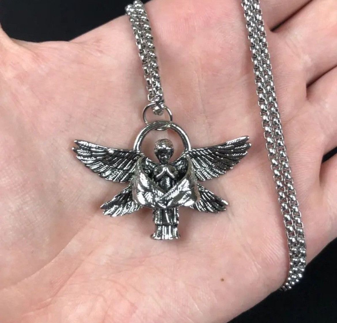 Jewelry Angel Necklace Punk Chain Size ONE SIZE - 2 Thumbnail