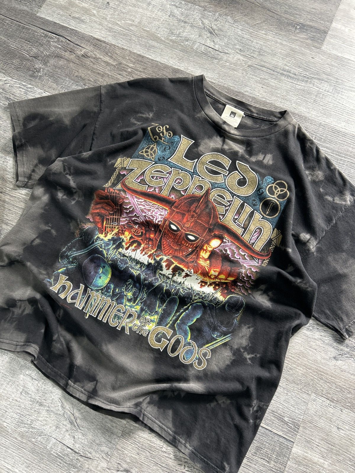 Vintage Vintage Led zeppelin Hammer of the Gods Shirt Size US XL / EU 56 / 4 - 2 Thumbnail