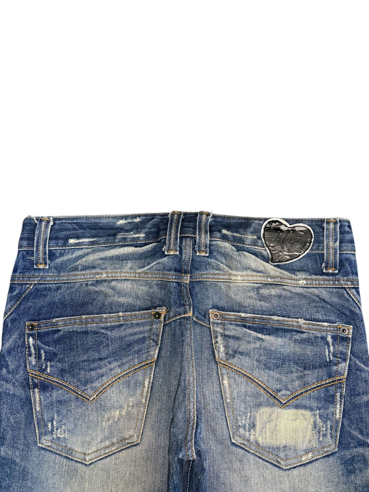 Number (N)ine Vintage Black Revolution Mud Wash Distress Loose Jeans Size US 35 - 4 Thumbnail