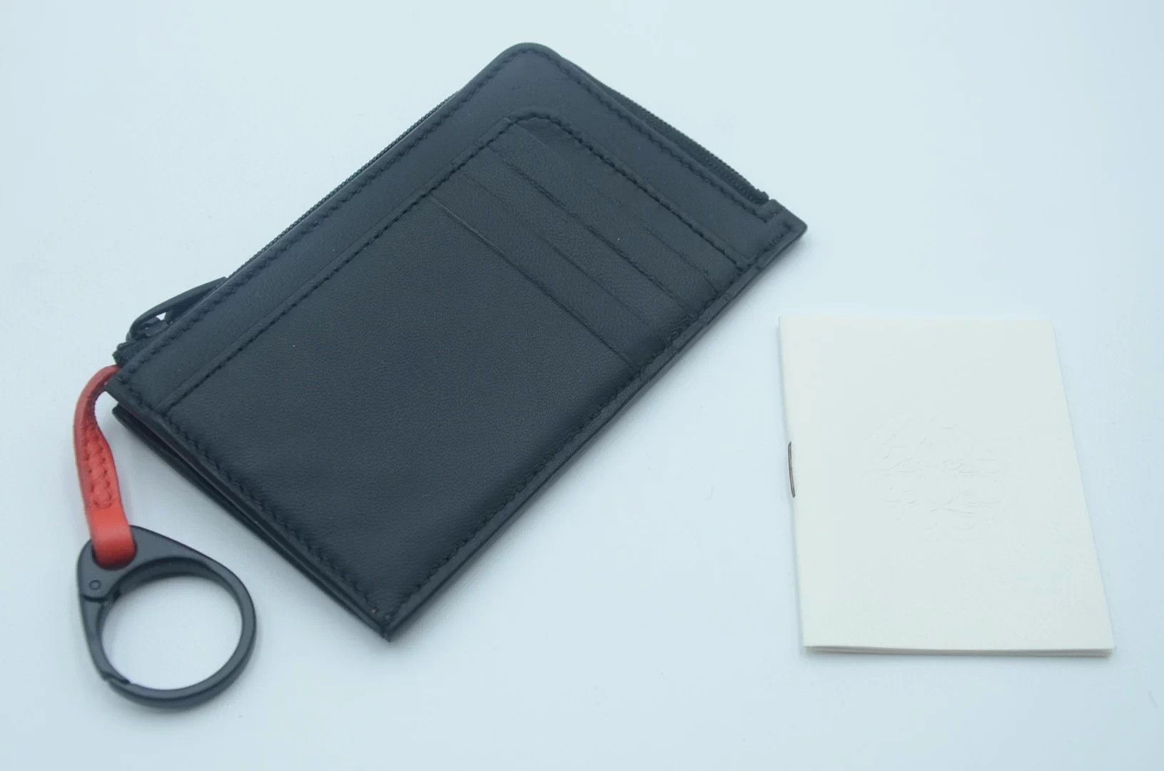 Alexander McQueen AMQ Big Logo Hanging Wallet Black Smooth Calfskin Size ONE SIZE - 3 Thumbnail