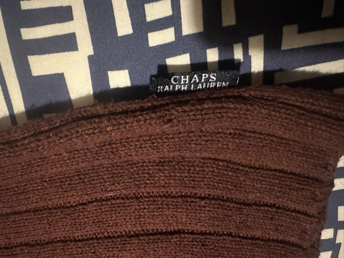 Chaps Ralph Lauren × Vintage Retro Vintage Chaps Ralph Lauren Quarter Knit Sweatshirt Size US XL / EU 56 / 4 - 5 Thumbnail