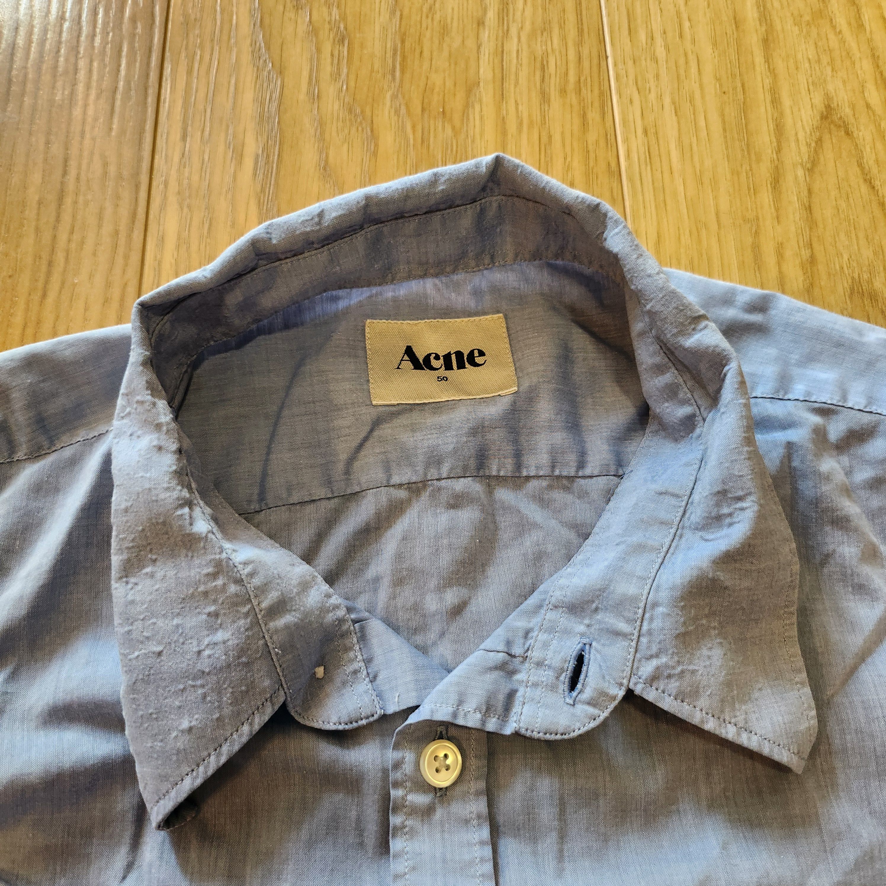 Acne Studios Acne Studios Classic Slim Chambray SS09 Shirt Size US M / EU 48-50 / 2 - 2 Thumbnail