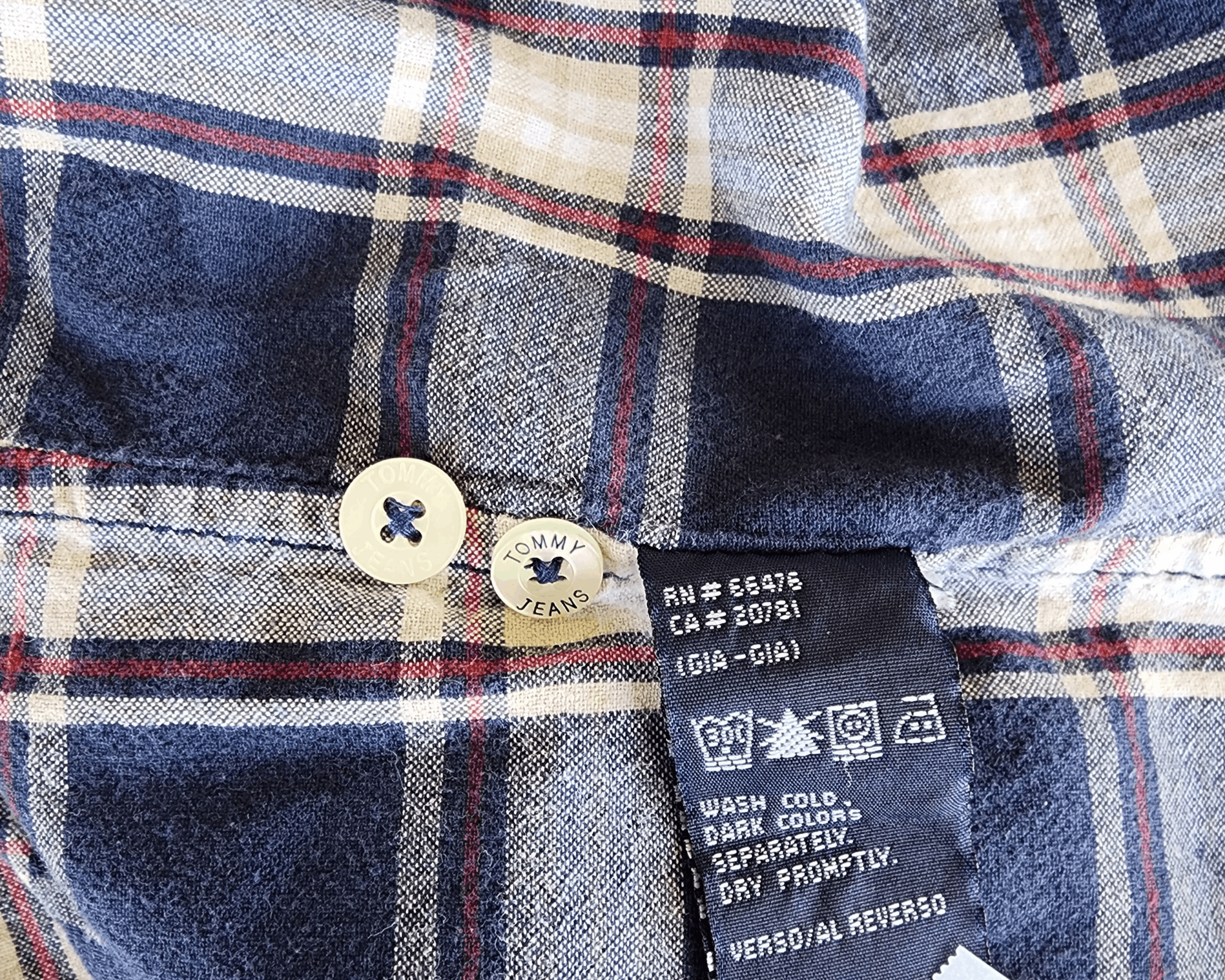 Tommy Jeans Vintage 90s Tommy Jeans Plaid Shirt Size US L / EU 52-54 / 3 - 5 Thumbnail
