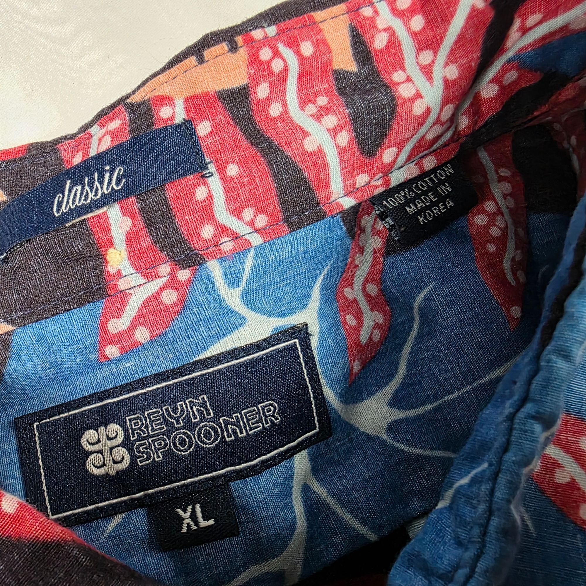 Reyn Spooner Reyn Spooner San Clemente Mens XL Classic Fit Hawaiian Shirt Size US XL / EU 56 / 4 - 5 Thumbnail