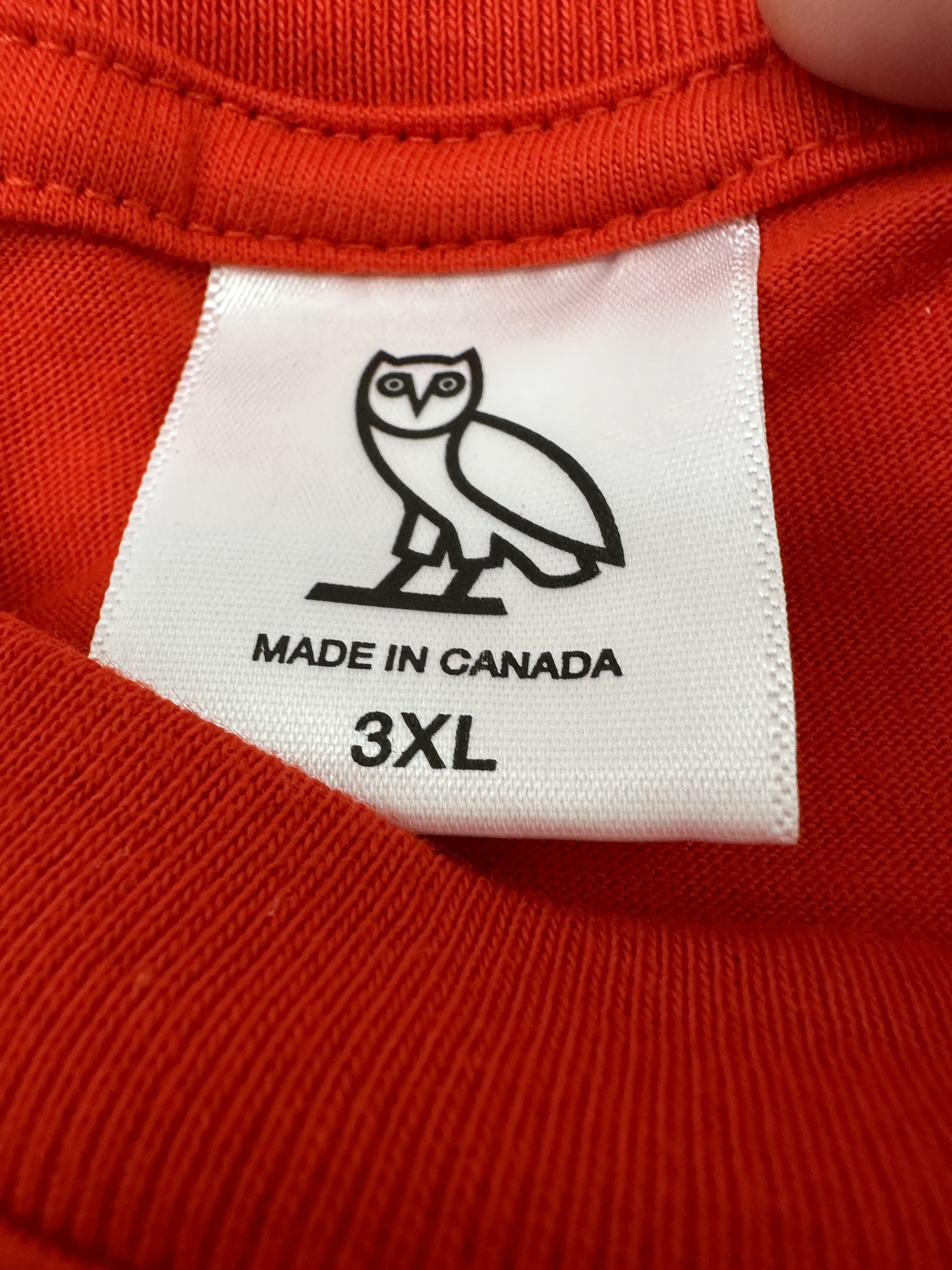 Drake × October's Very Own SIZE 3XL OVO CANADA FLAG 🇨🇦 OWL T-SHIRT TEE BRAND NEW Size US XXL / EU 58 / 5 - 2 Thumbnail