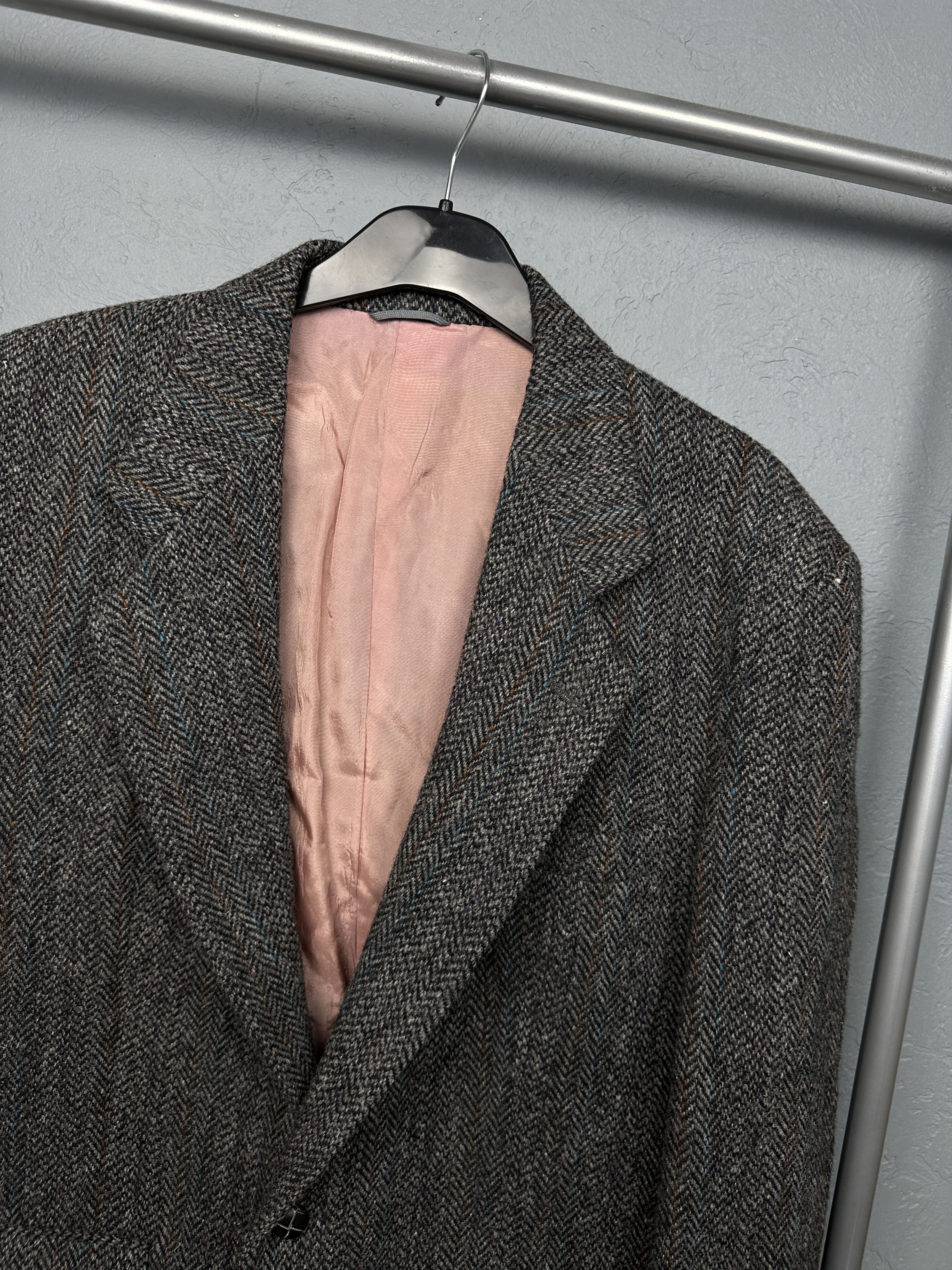 Harris Tweed Harris Tweed Vintage Mens Blazer Jacket Wool Two Buttons Size US L / EU 52-54 / 3 - 2 Thumbnail