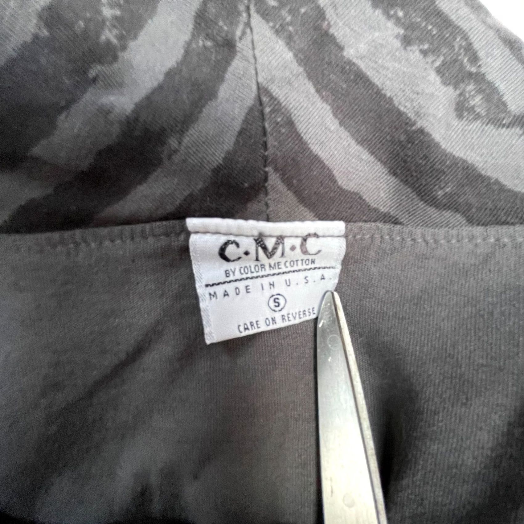MCM CMC Color Me Cotton Women's Cowl Neck Shift Dress Cotton Stripe Gray Size Small Size S / US 4 / IT 40 - 5 Thumbnail