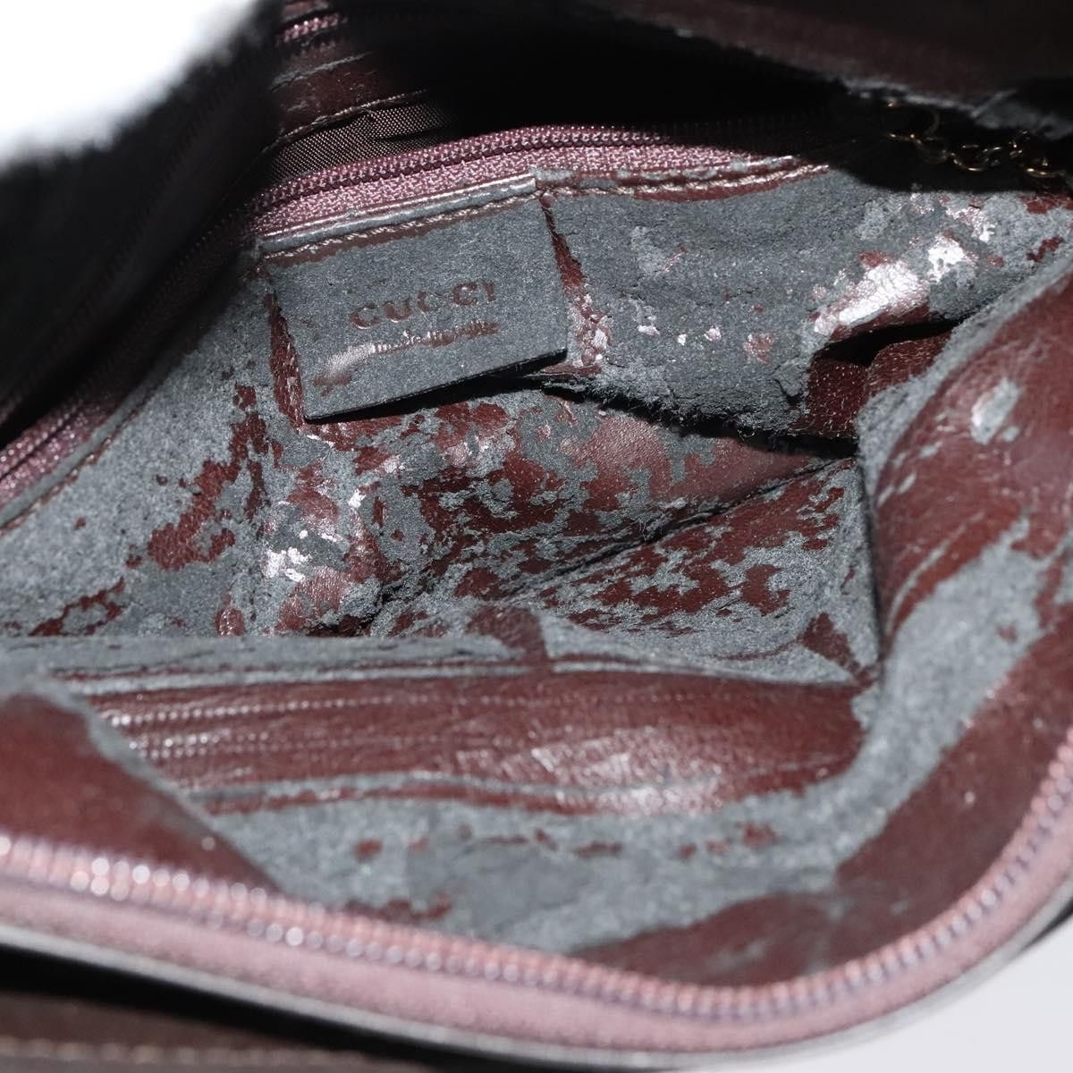 Gucci GUCCI Shoulder Bag Leather Brown Silver Size ONE SIZE - 15 Thumbnail