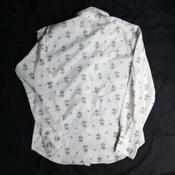 Other Vintage Shirt Accent Floral Button Shirt Blouse Size XXS / US 00 / IT 34 - 5 Thumbnail