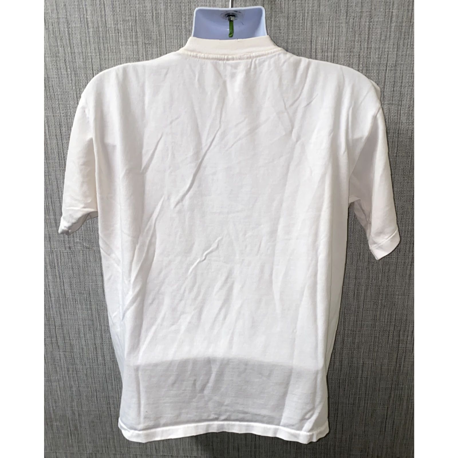 Vintage Hazelwoods T-Shirt Mens White USA Made Short Sleeve Basic L Regular Size L Department Men Pattern Solid Cotton Short Sleeve Vintage No Size US L / EU 52-54 / 3 - 3 Thumbnail