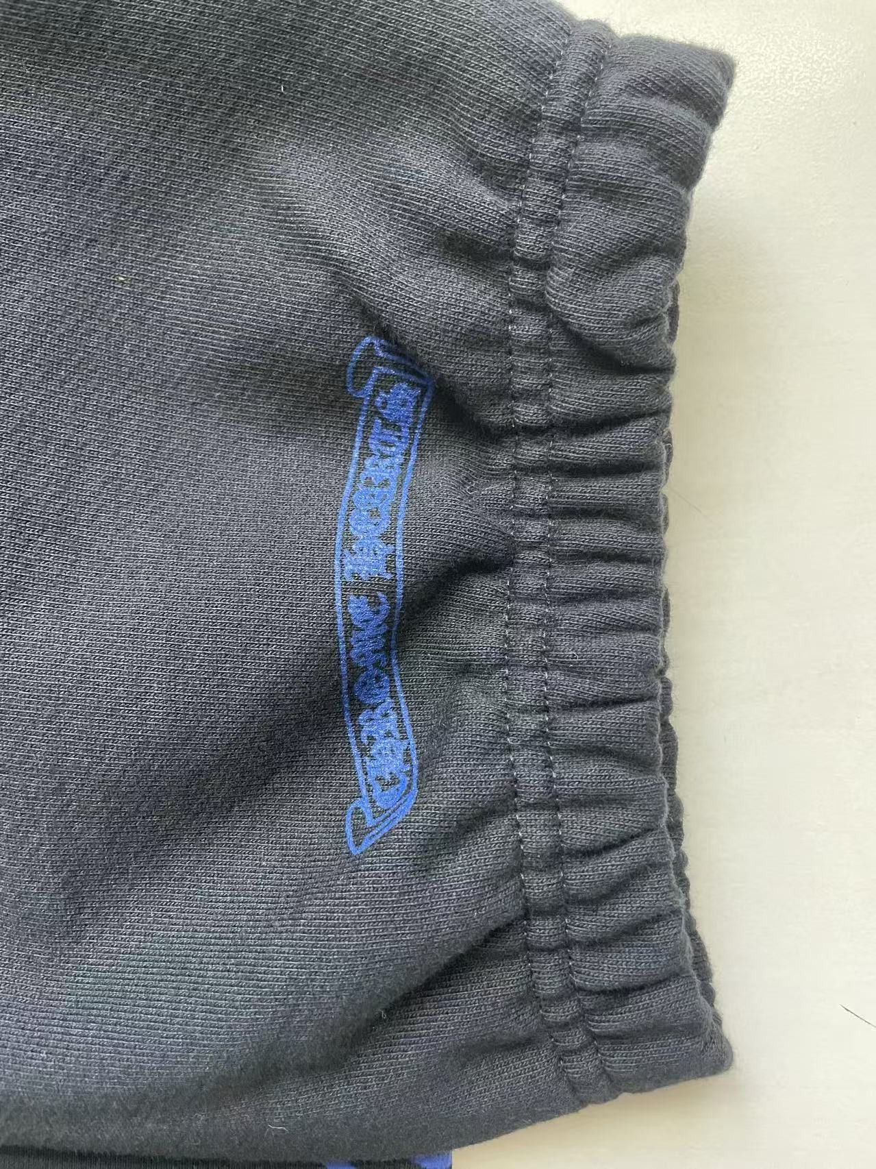 Chrome Hearts Chrome Hearts Blue Horseshoe Script Black Sweatpants Size 36" / US 14 / IT 50 - 6 Thumbnail