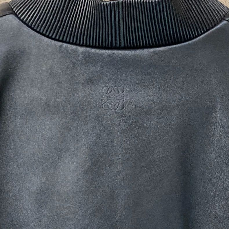 Loewe LOEWE Black leather jacket with logo on the back Size XS / US 0-2 / IT 36-38 - 3 Thumbnail