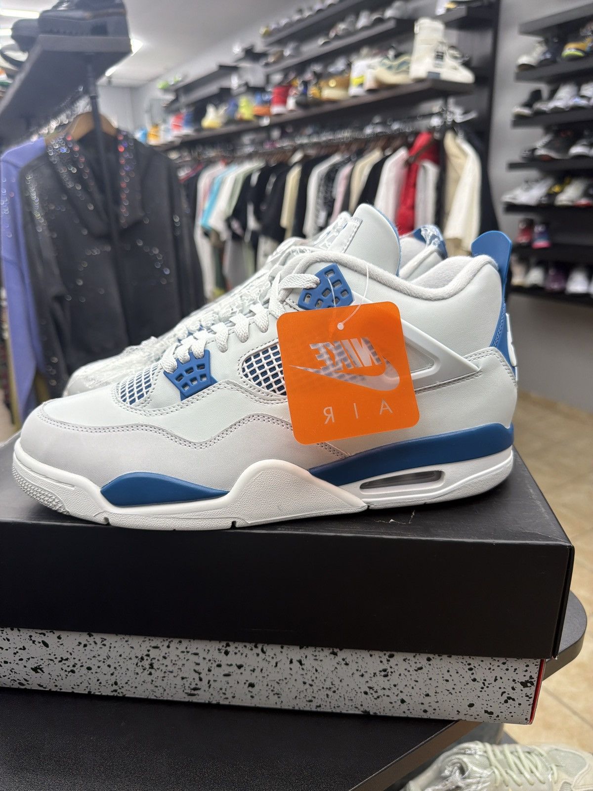 Jordan Brand Jordan 4 Military blue Size-11.5 Brand New Quick Shipping Size US 11.5 / EU 44-45 - 5 Thumbnail