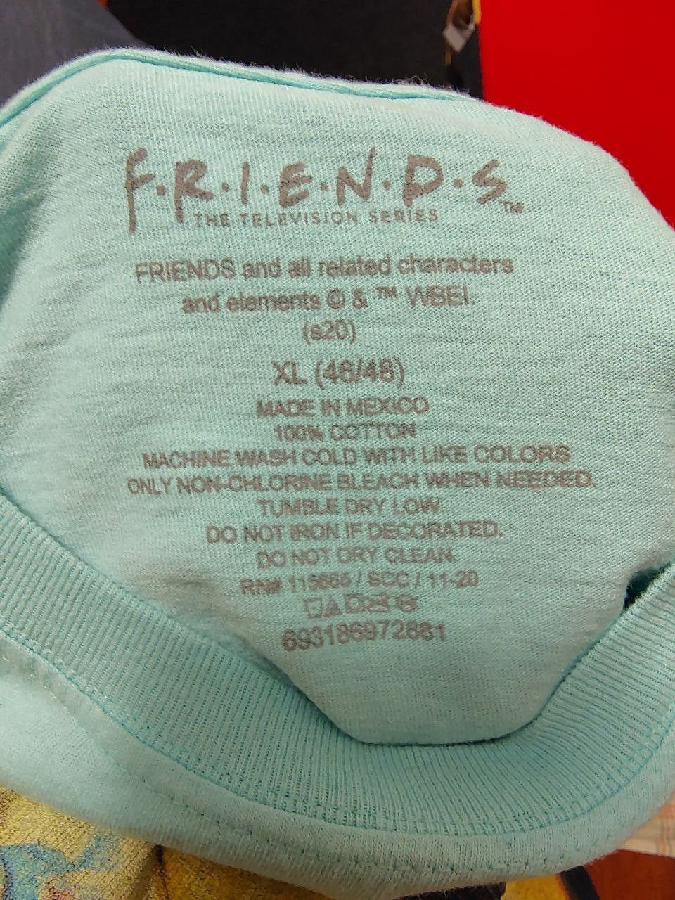 Other Friends Cyan T-Shirt (XL) Size US XL / EU 56 / 4 - 2 Thumbnail