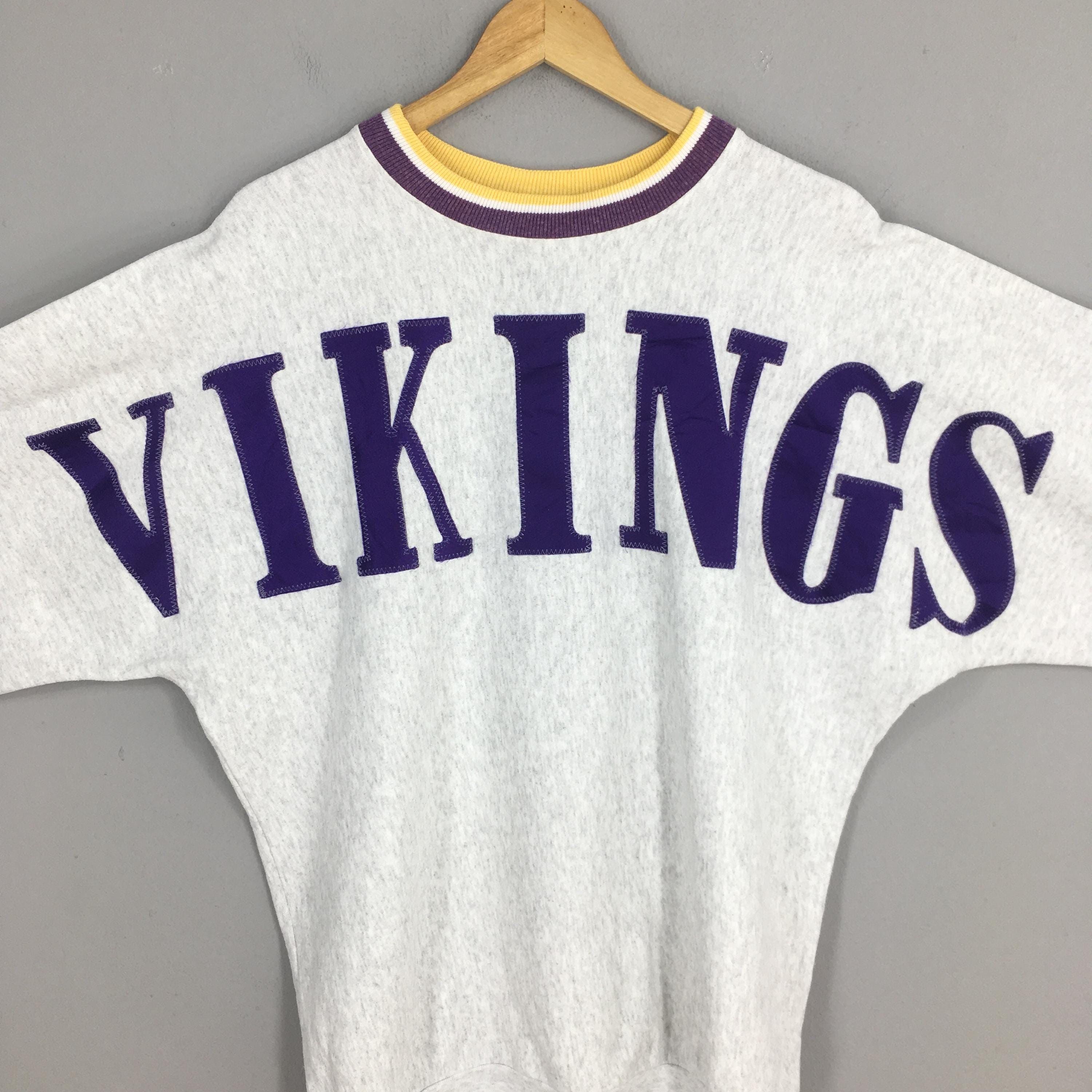 NFL Vintage 90s Minnesota Vikings NFL Sweatshirt 2XLarge Size US XXL / EU 58 / 5 - 7 Thumbnail